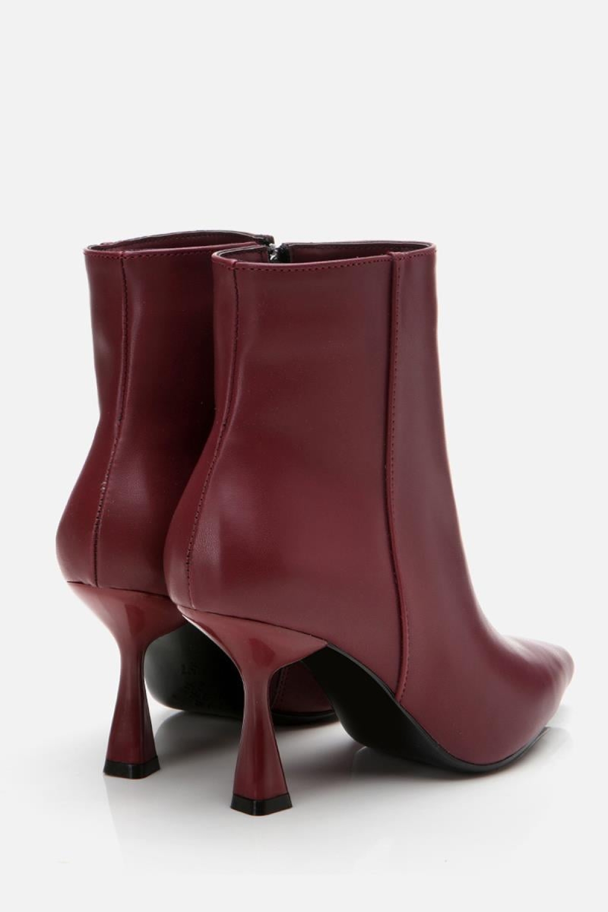 Bordo Kadın Topuklu Bot - Görsel 6