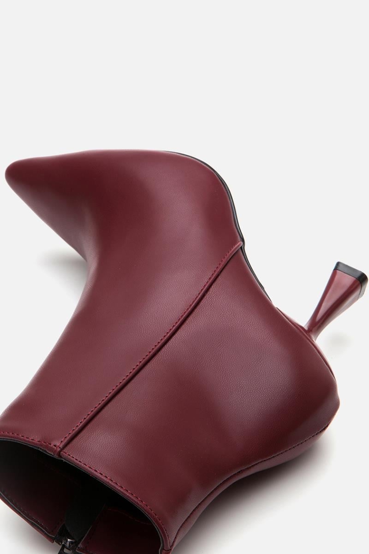 Bordo Kadın Topuklu Bot - Görsel 7