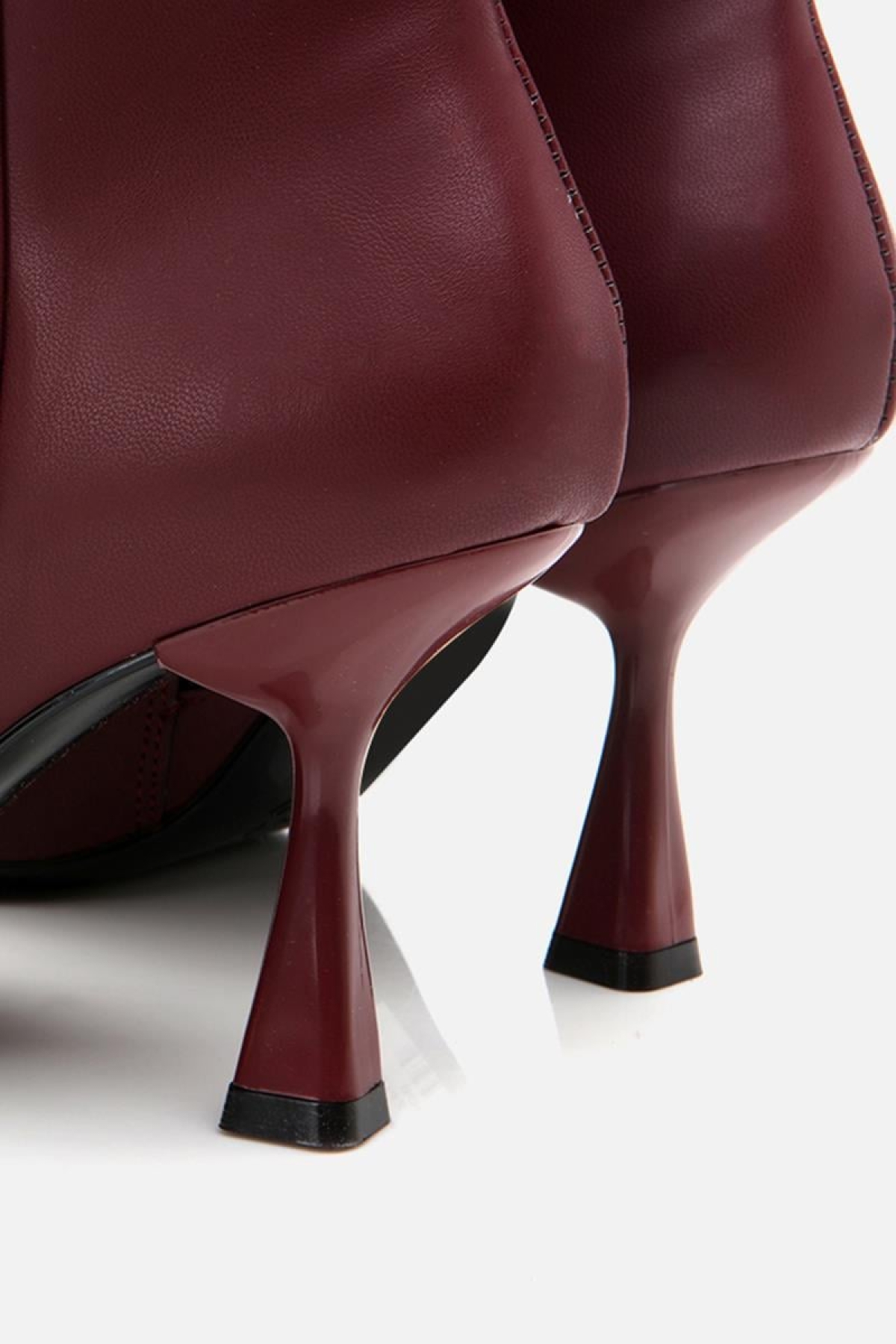 Bordo Kadın Topuklu Bot - Görsel 8