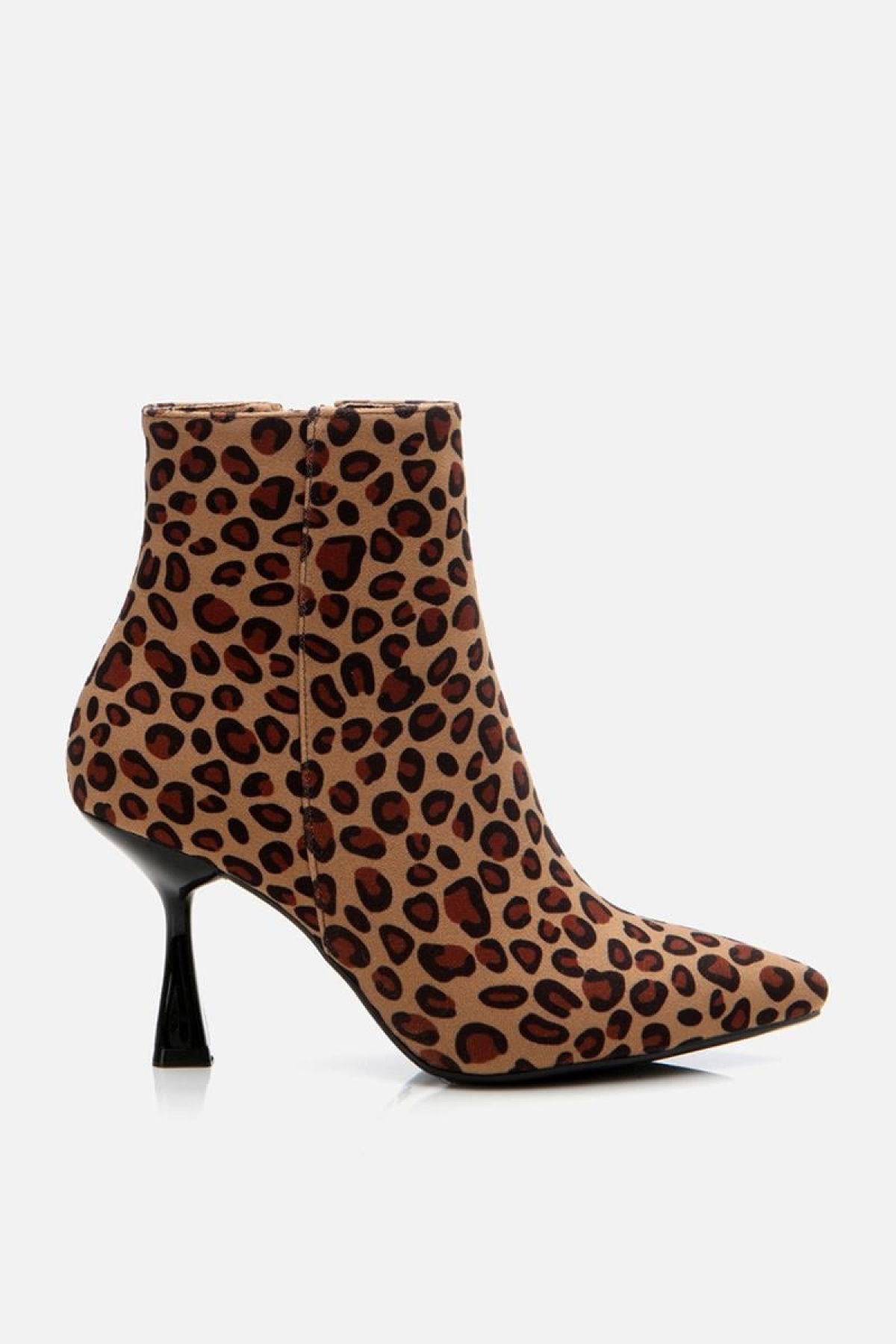 Leopar Desenli Kadın Topuklu Bot - Görsel 2