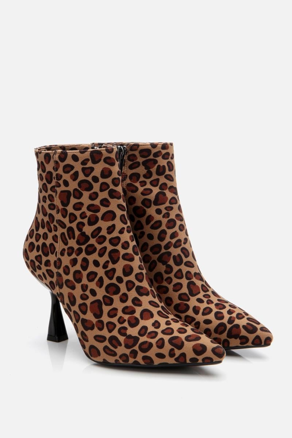 Leopar Desenli Kadın Topuklu Bot - Görsel 3