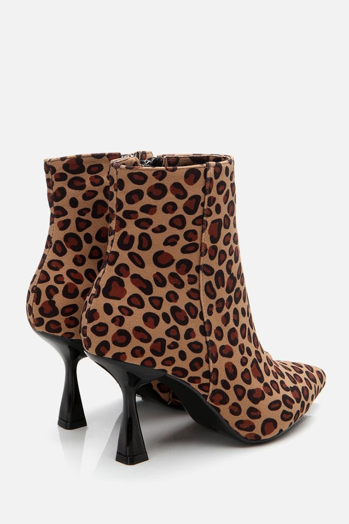 Leopar Desenli Kadın Topuklu Bot - Görsel 6