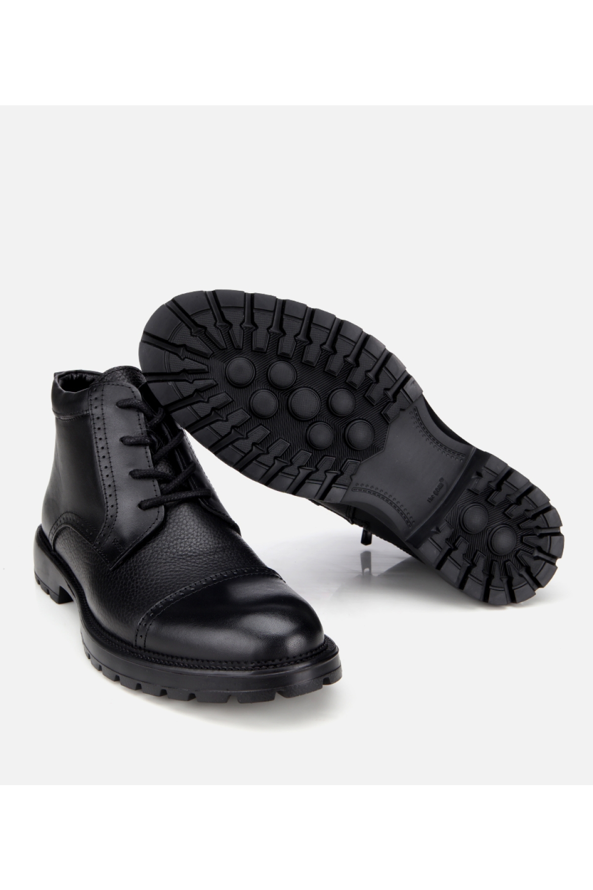Erkek Deri Siyah İşleme Detaylı Klasik Bot - Görsel 7
