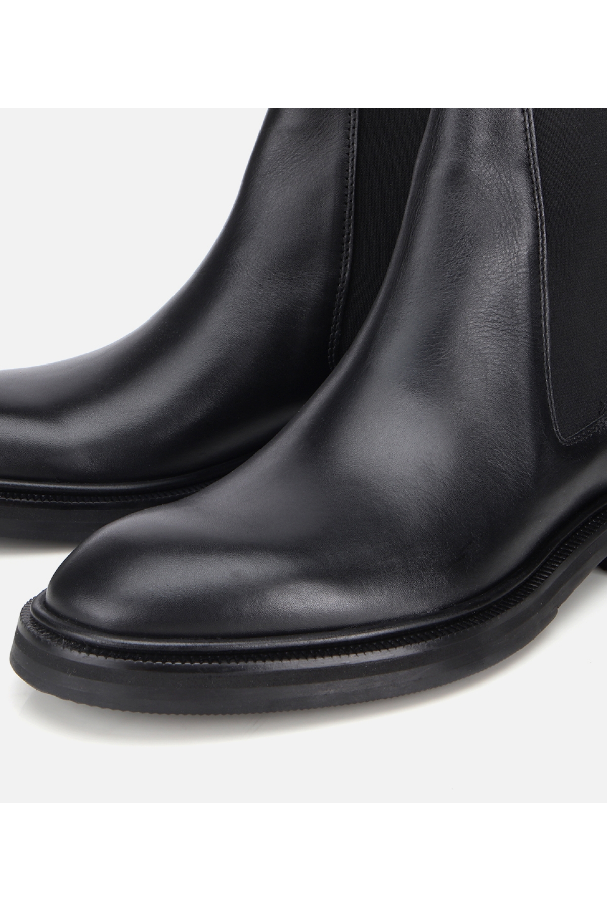 Erkek Deri Siyah Lastik Detaylı Chelsea Bot - Görsel 4