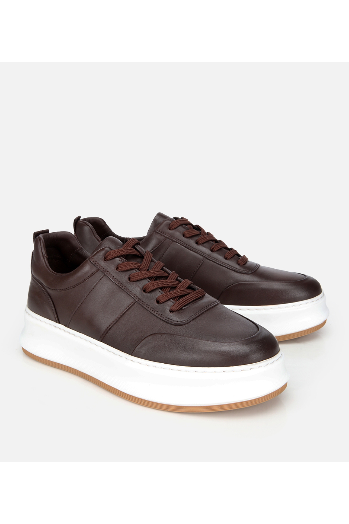 Erkek Deri Kahverengi Yumuşak Dokulu Günlük Ayakkabı - Görsel 3