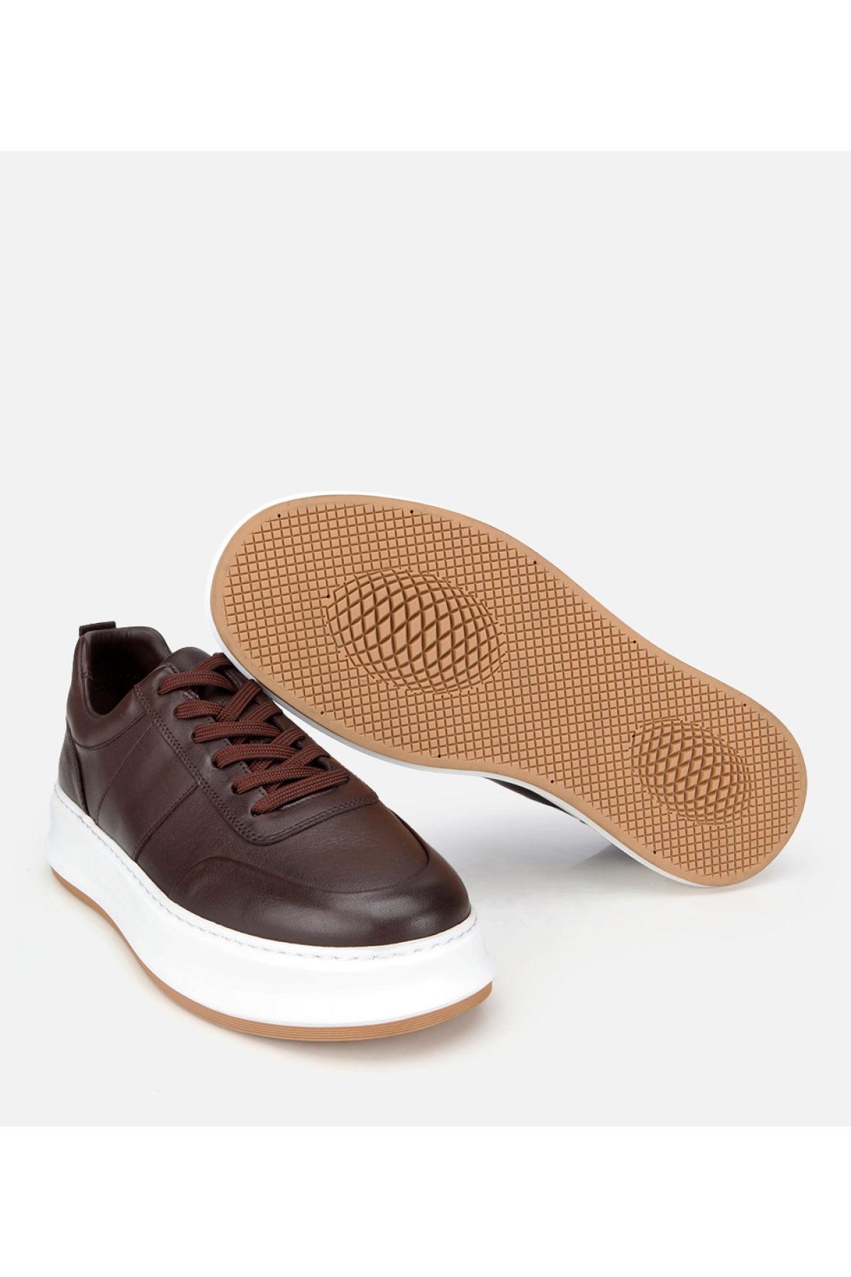 Erkek Deri Kahverengi Yumuşak Dokulu Günlük Ayakkabı - Görsel 7
