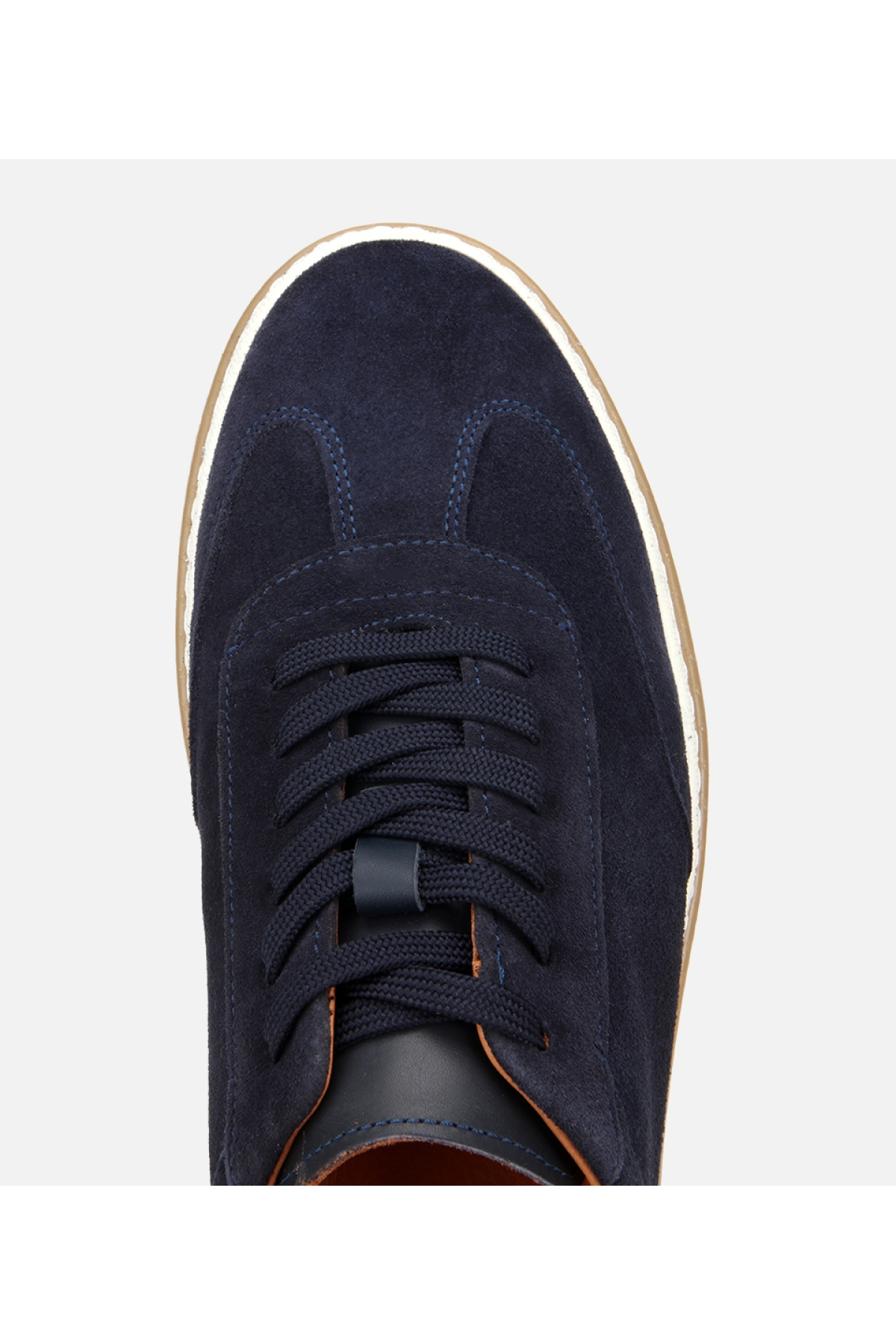 Erkek Süet Deri Lacivert Düz Günlük Ayakkabı - Görsel 6