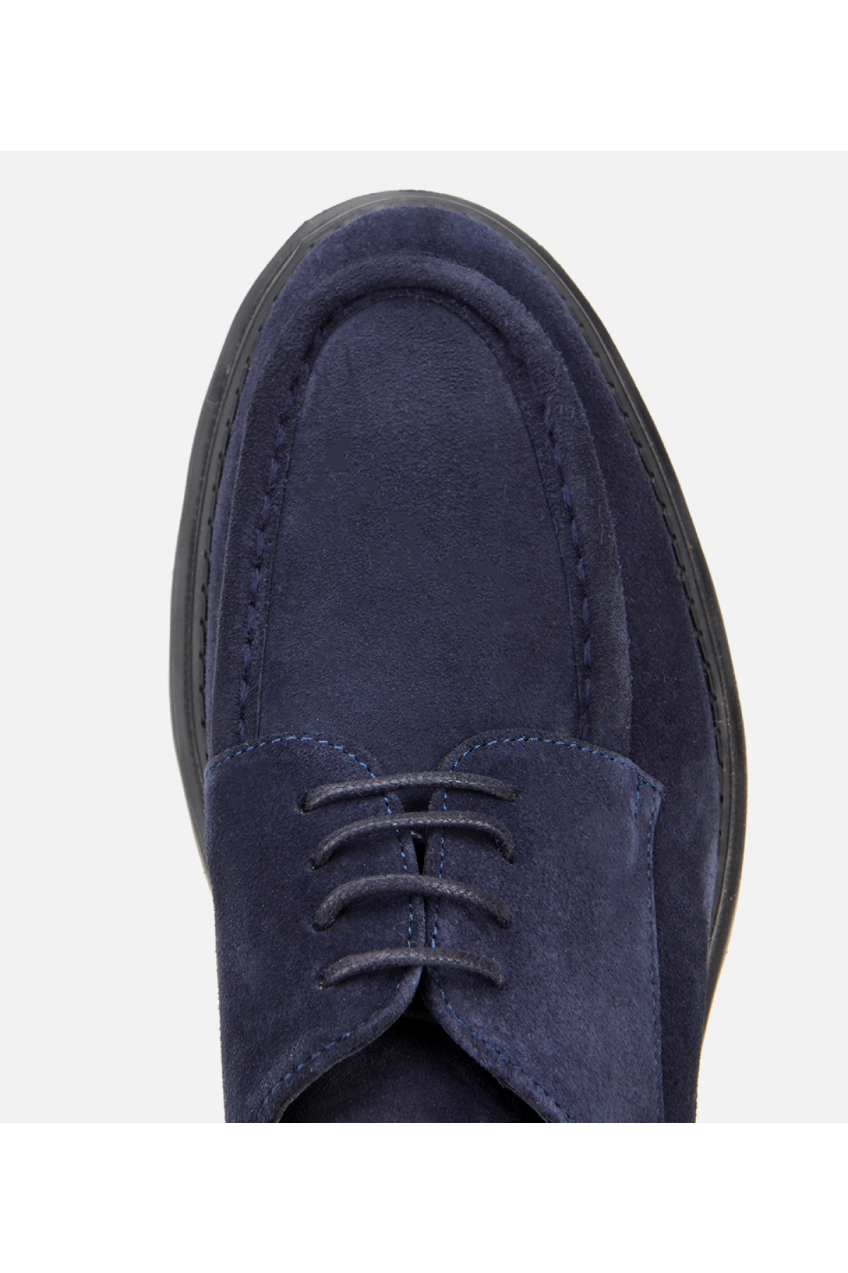 Erkek Süet Deri Lacivert Dikiş Detaylı Kalın Tabanlı Günlük Ayakkabı - Görsel 6