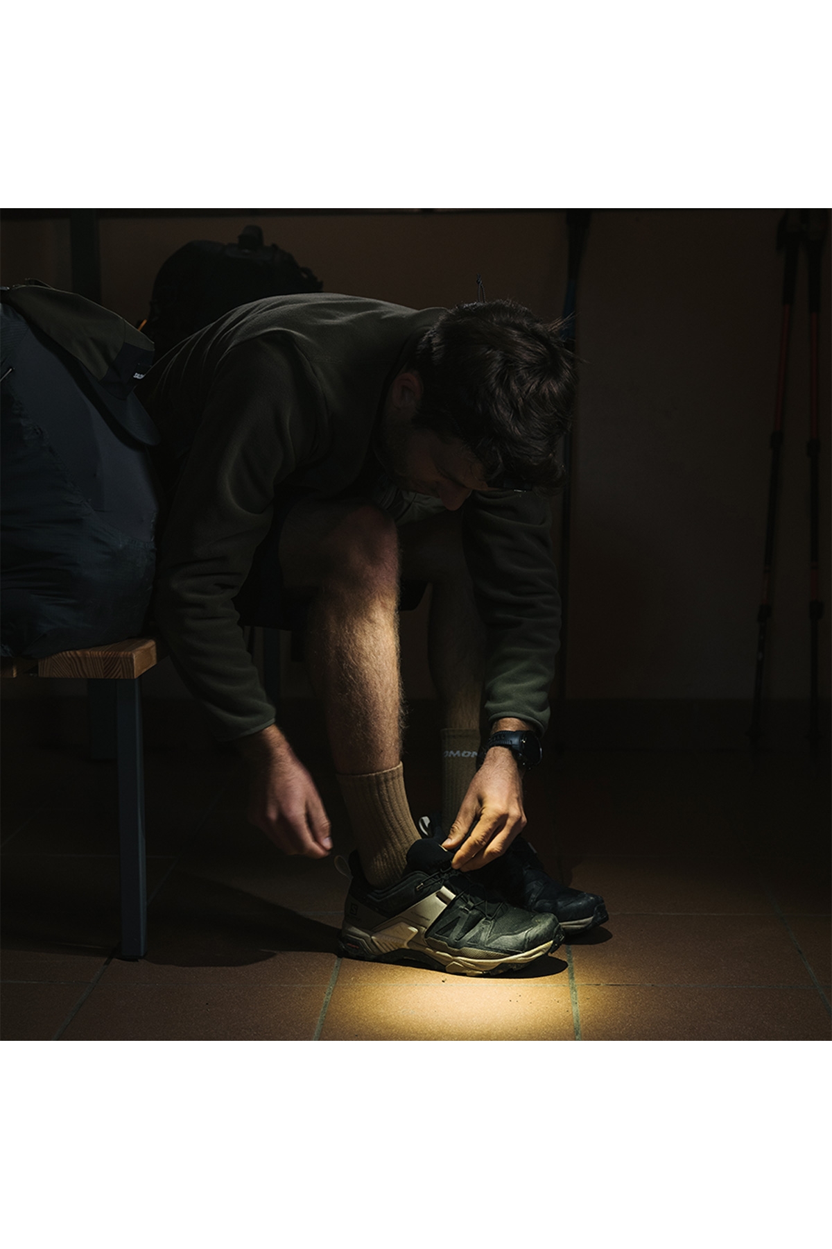 X Ultra 4 Goretex Erkek Haki Outdoor Ayakkabı - Görsel 7