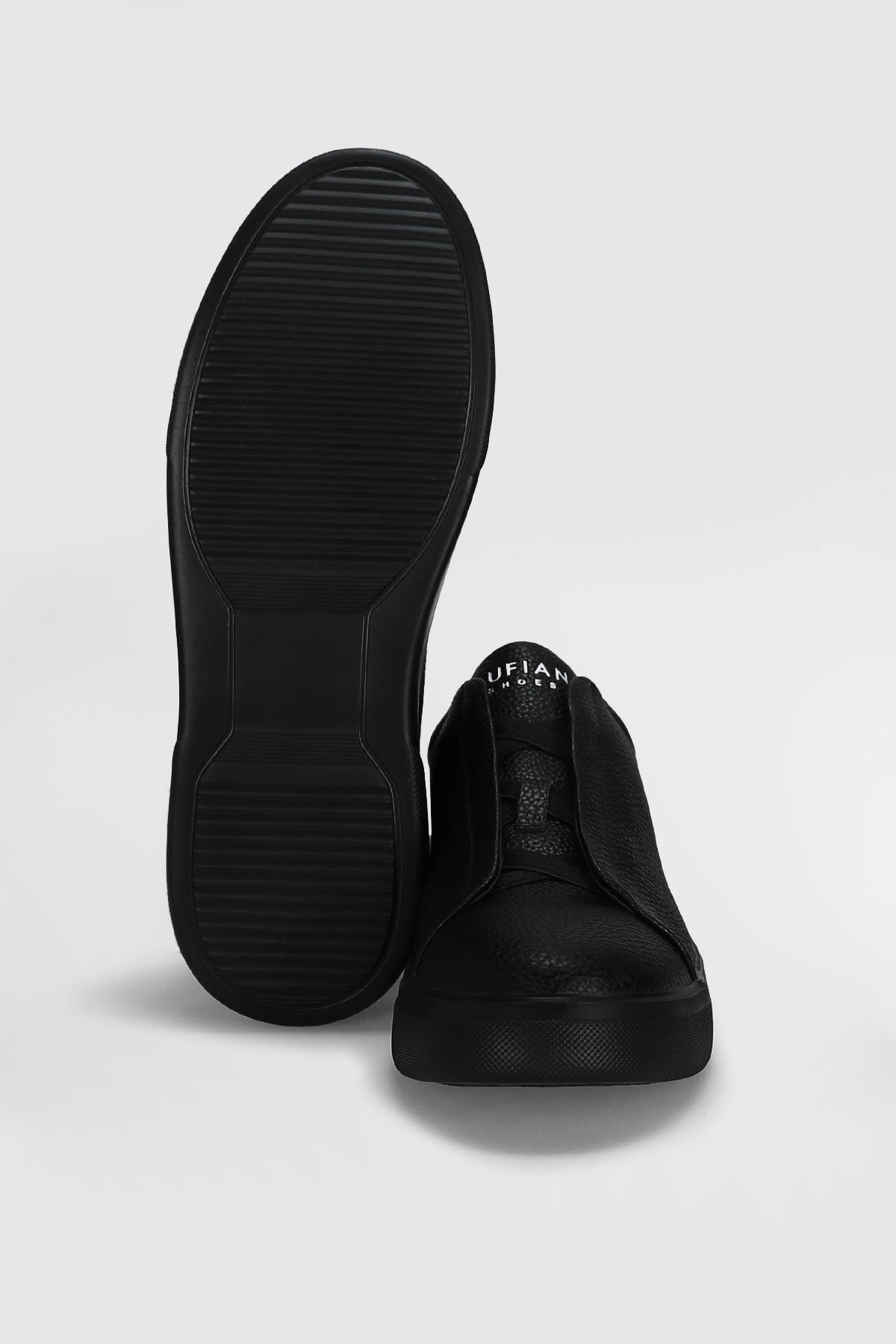 Erkek Dante Deri Sneaker Ayakkabı 112230257 Siyah - Görsel 6