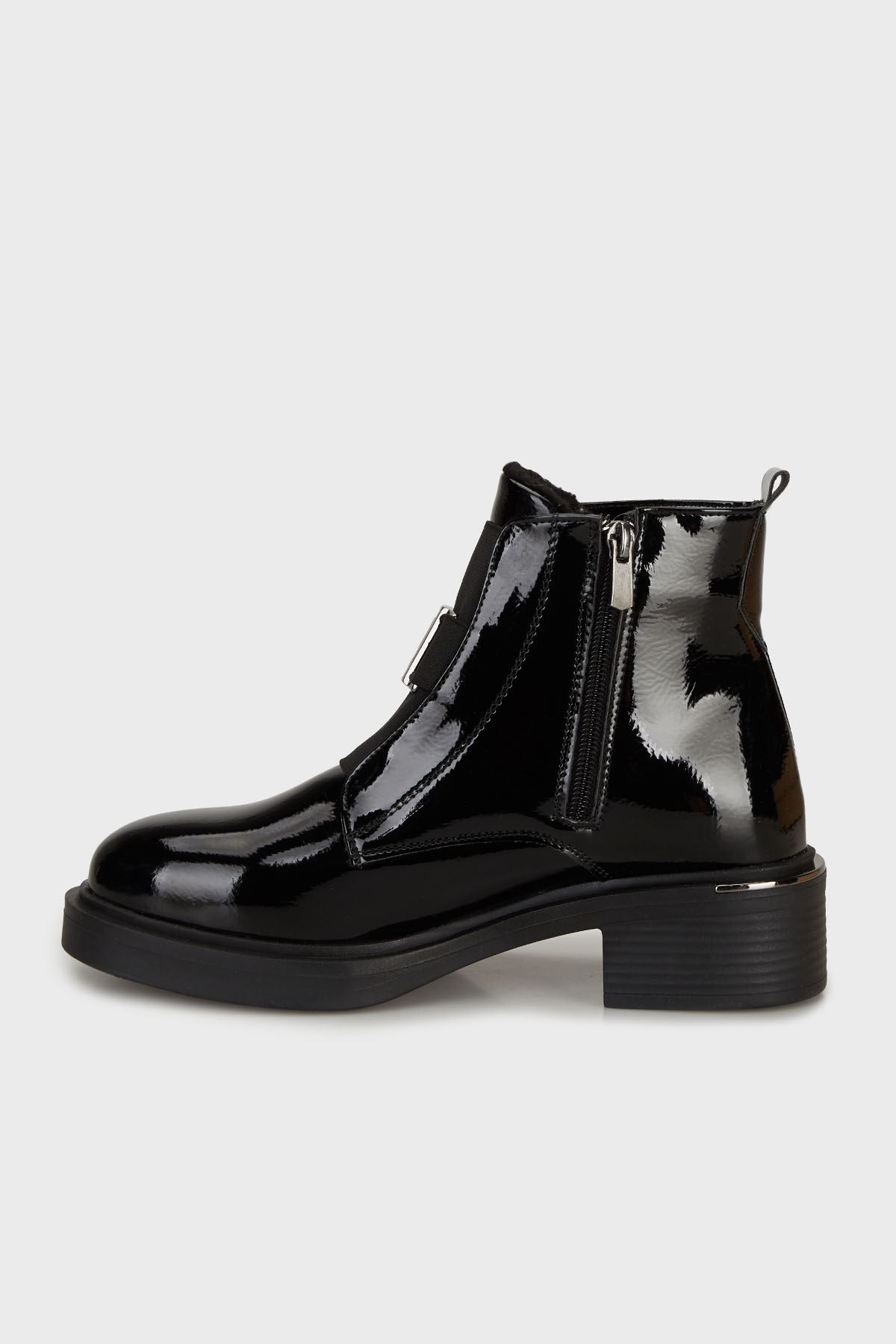 Bayan Bot PC55159 Siyah Kırışık - Görsel 3