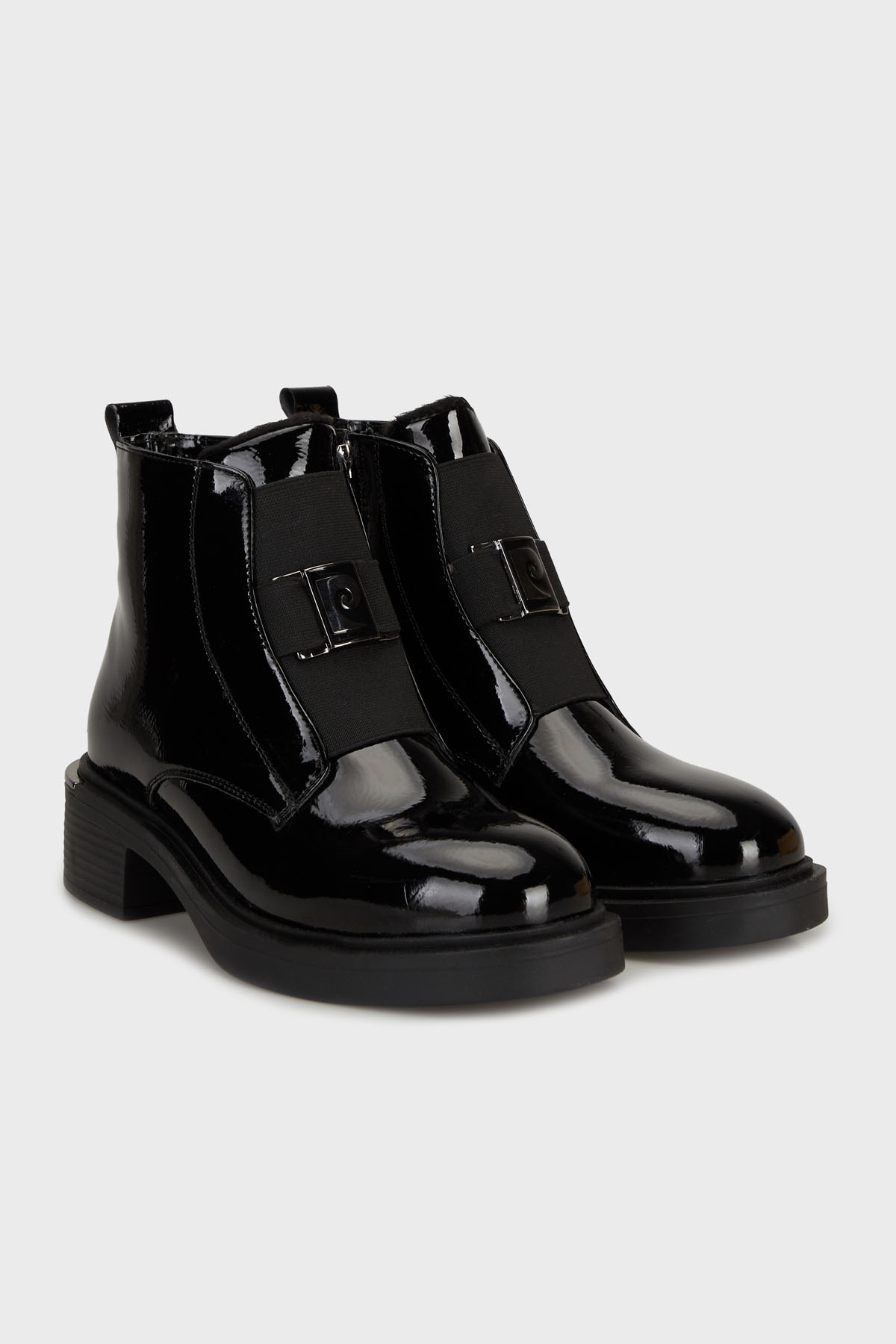 Bayan Bot PC55159 Siyah Kırışık - Görsel 4