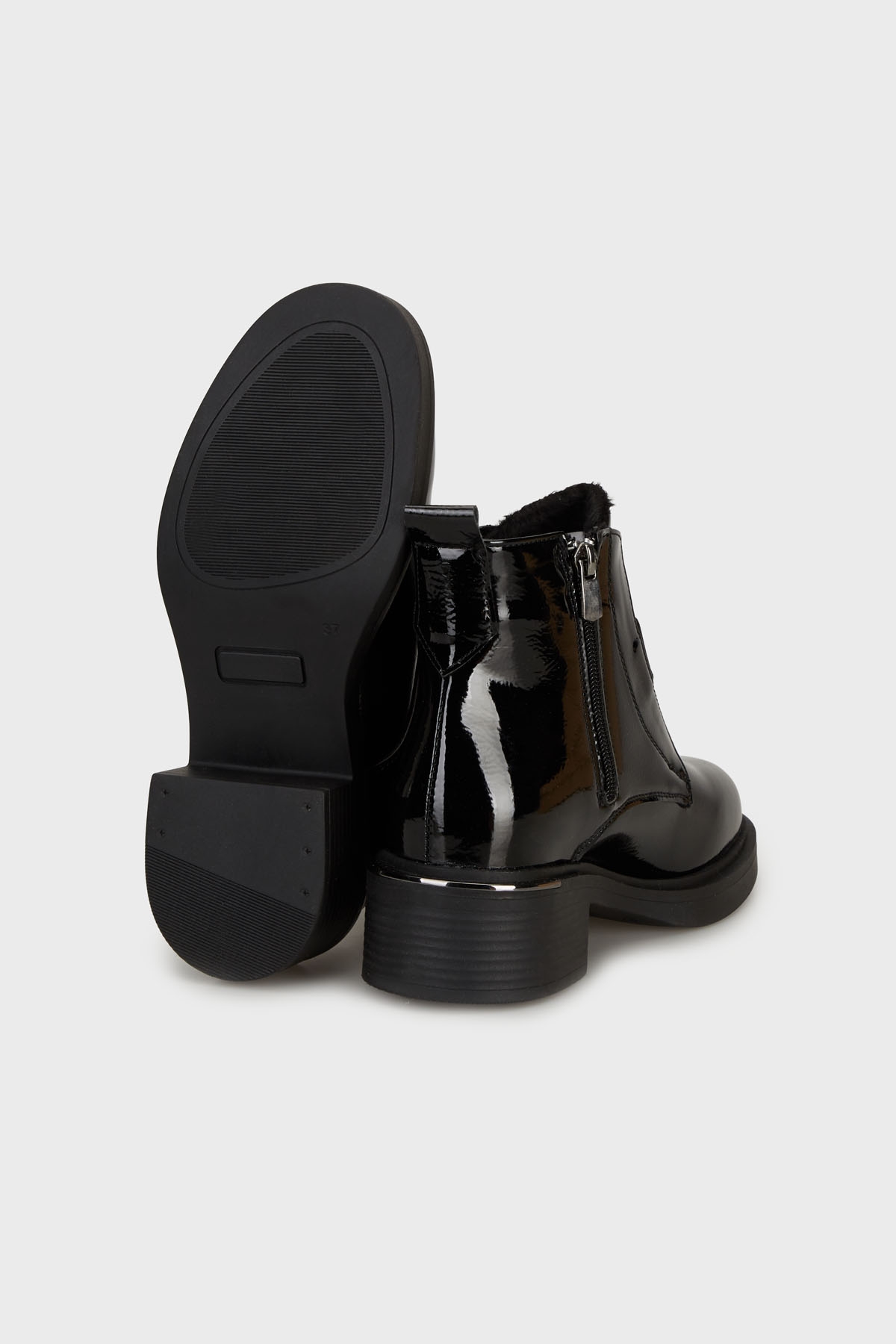 Bayan Bot PC55159 Siyah Kırışık - Görsel 5