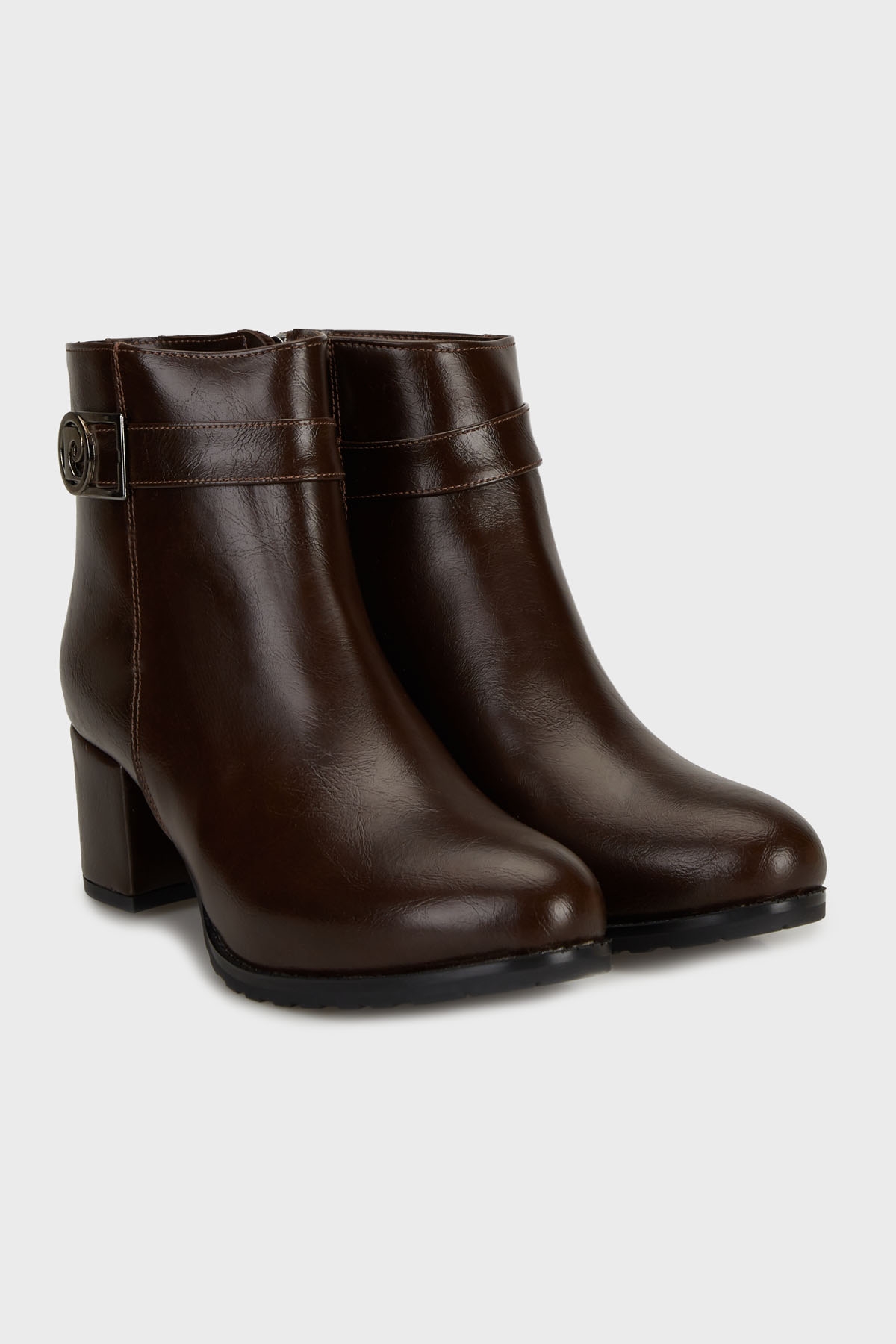 Bayan Bot PC55114 Kahve Parlak - Görsel 4