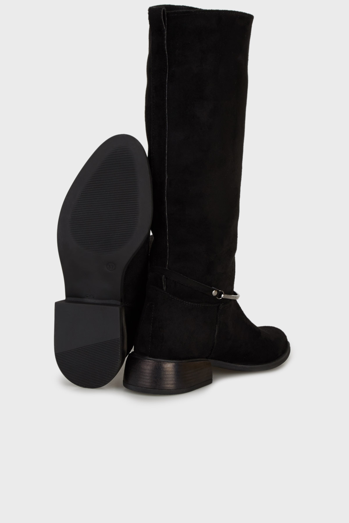 Bayan Çizme PC55048 SİYAH SÜET - Görsel 5