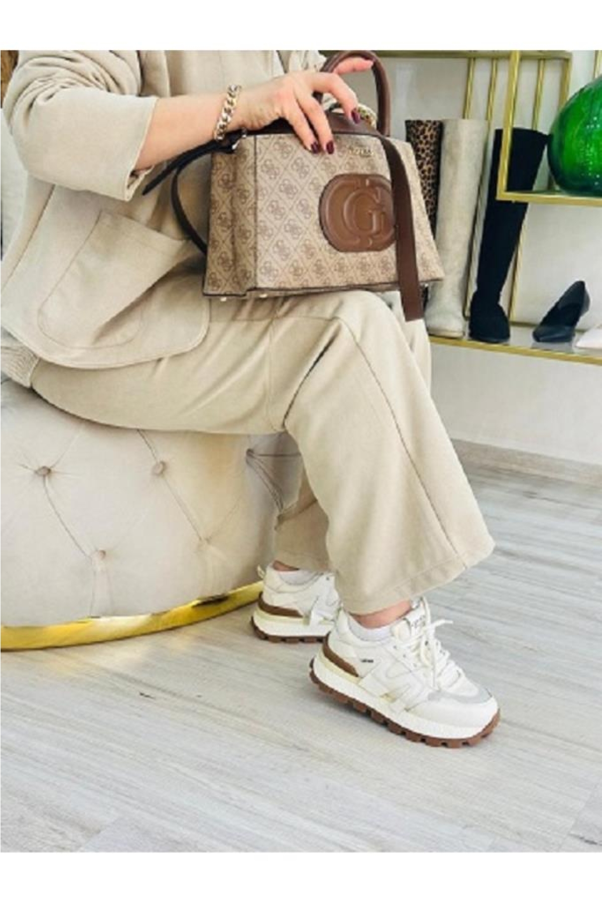 Emily Kadın Deri Sneaker - Görsel 2