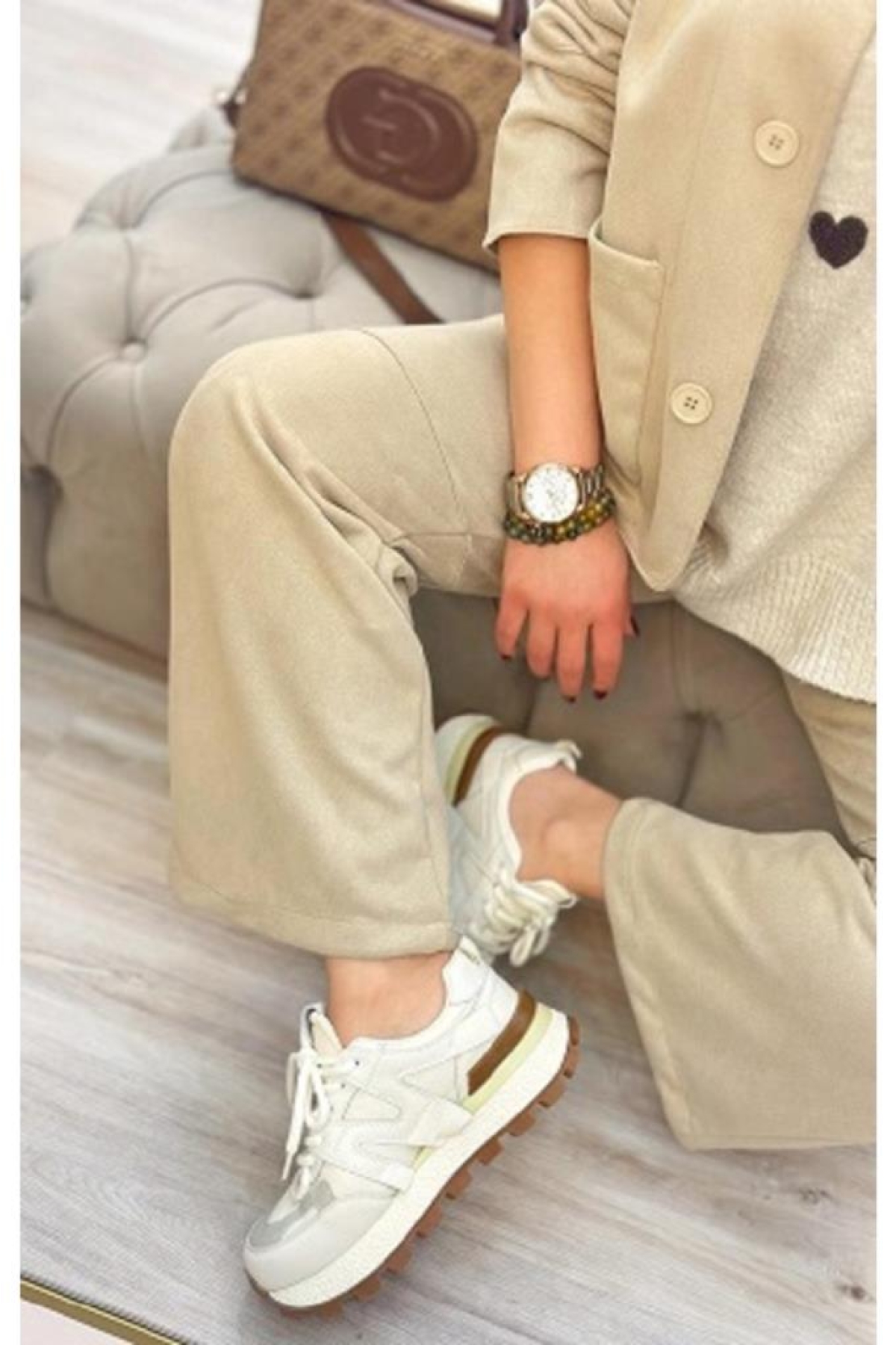 Emily Kadın Deri Sneaker - Görsel 3