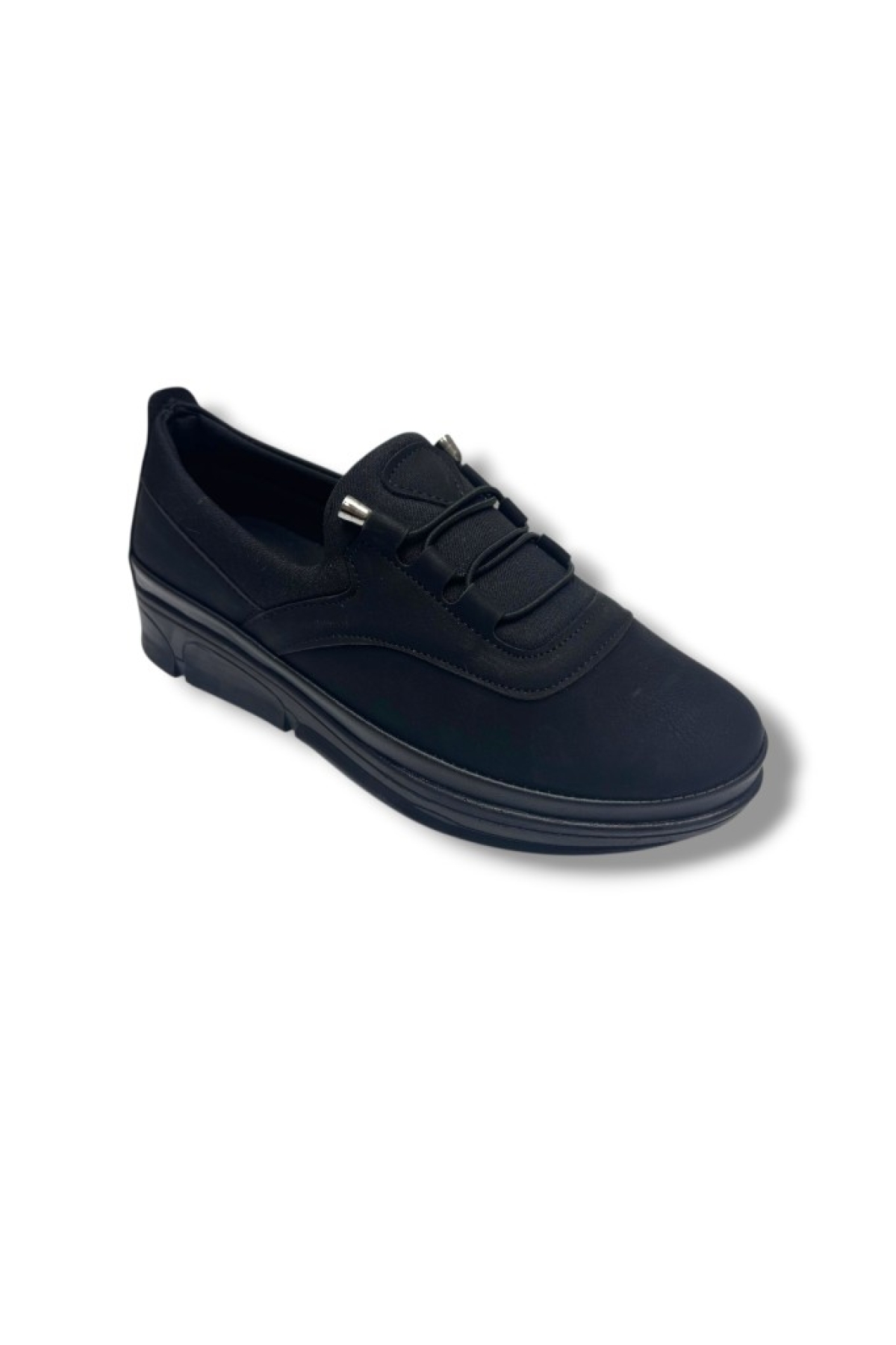1150-26 Yağlı Deri Anatomik Slip On Comfort Kadın Ayakkabı - Görsel 2