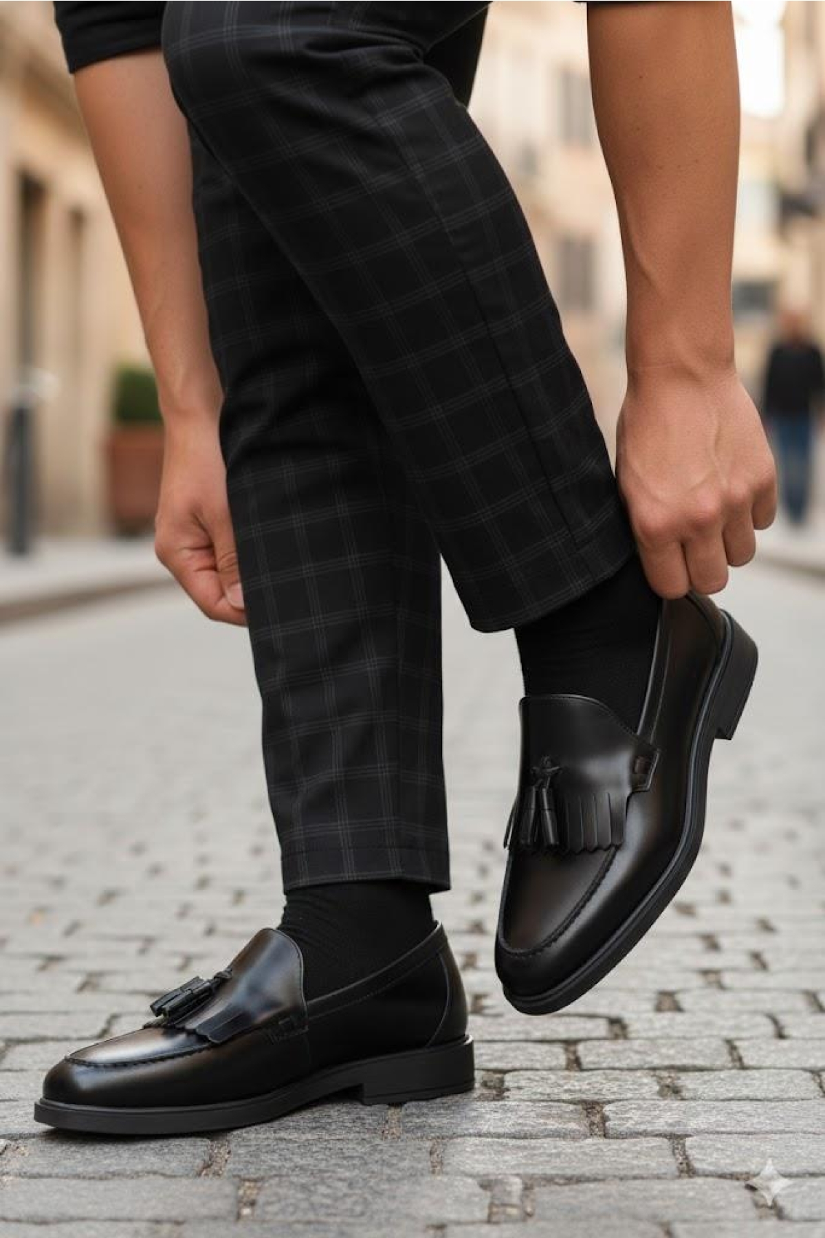 2208 Clas Açma Deri Hakiki Deri Loafer Erkek Ayakkabı - Görsel 2