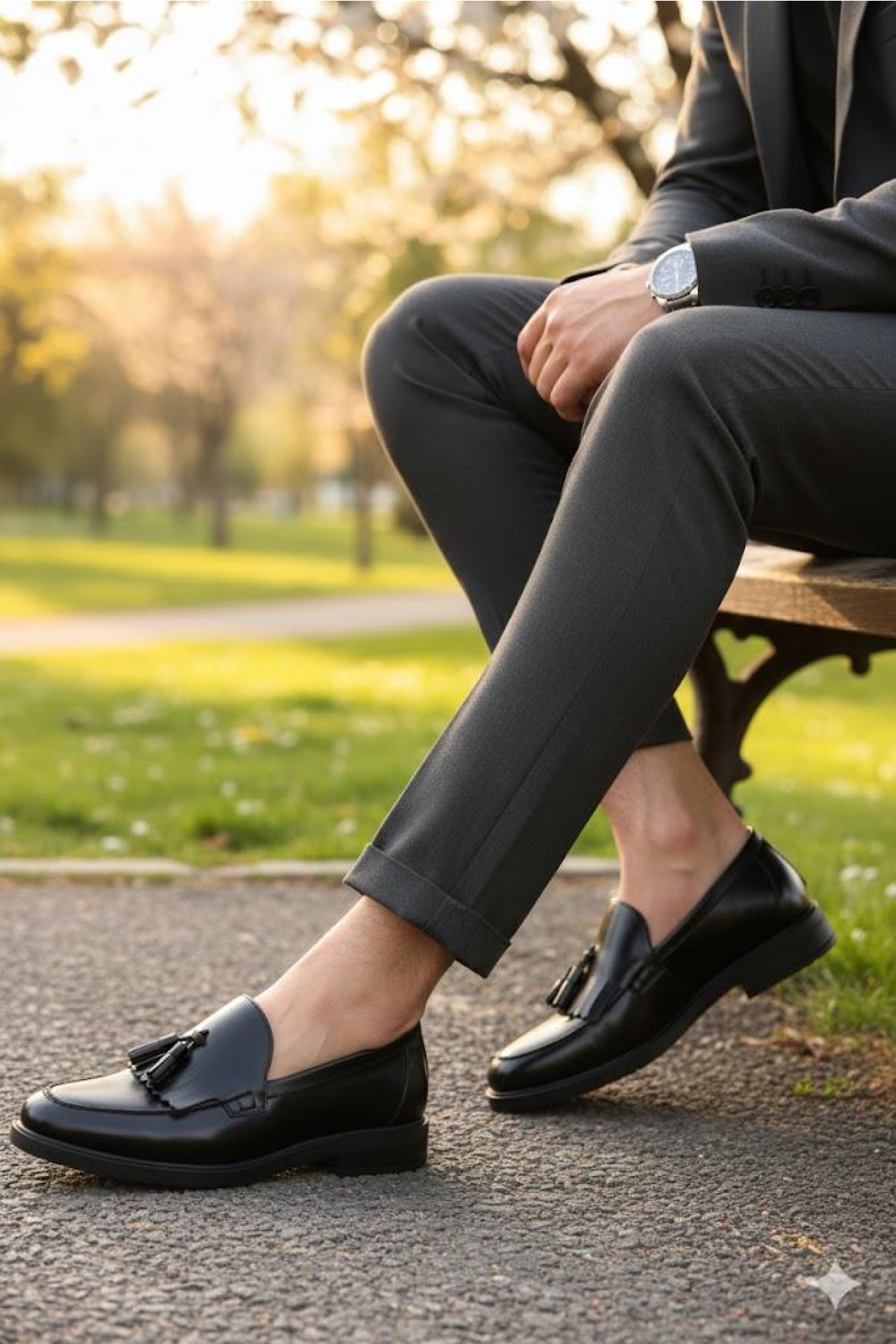 2208 Clas Açma Deri Hakiki Deri Loafer Erkek Ayakkabı - Görsel 4