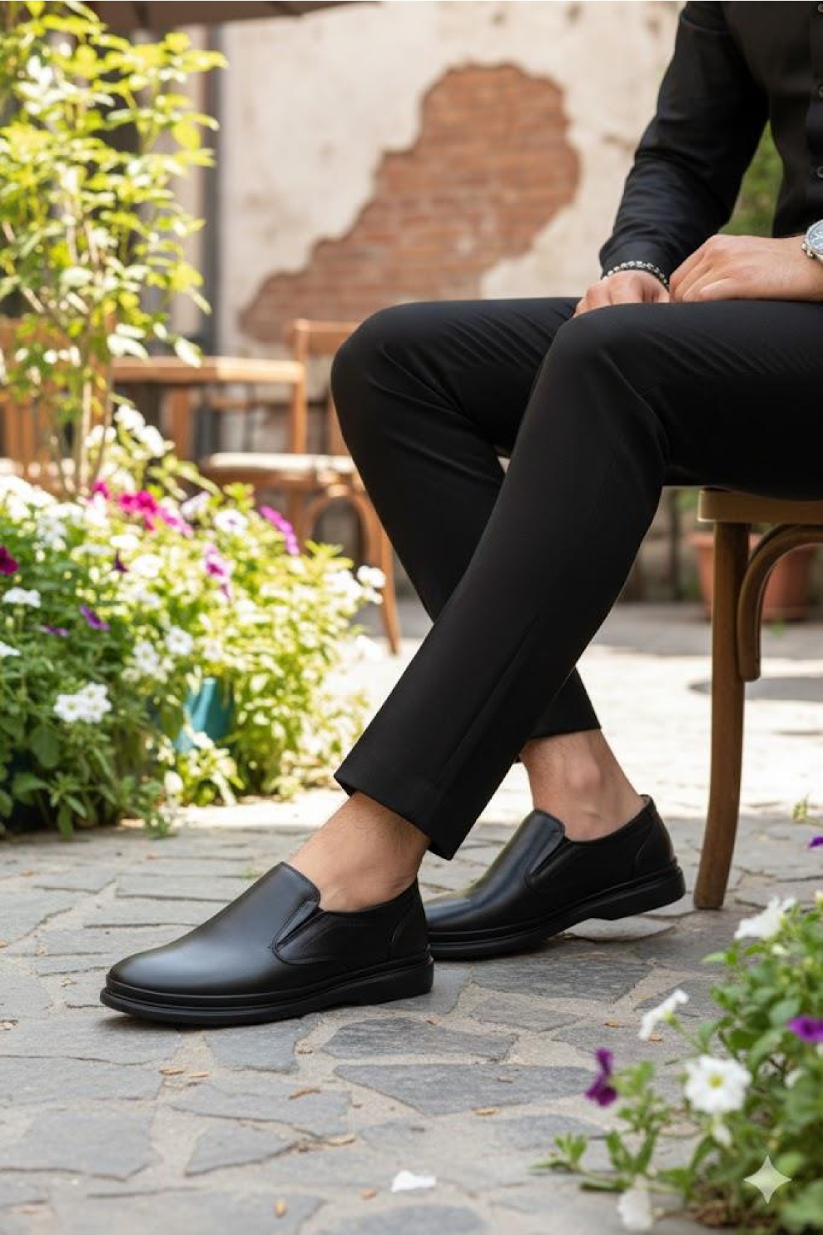 9111 Face Anatomik Topuk Destekli Yumuşak Hakiki Deri Erkek Ayakkabı - Görsel 3