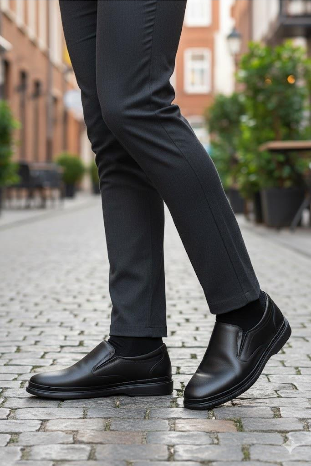 9111 Face Anatomik Topuk Destekli Yumuşak Hakiki Deri Erkek Ayakkabı - Görsel 7