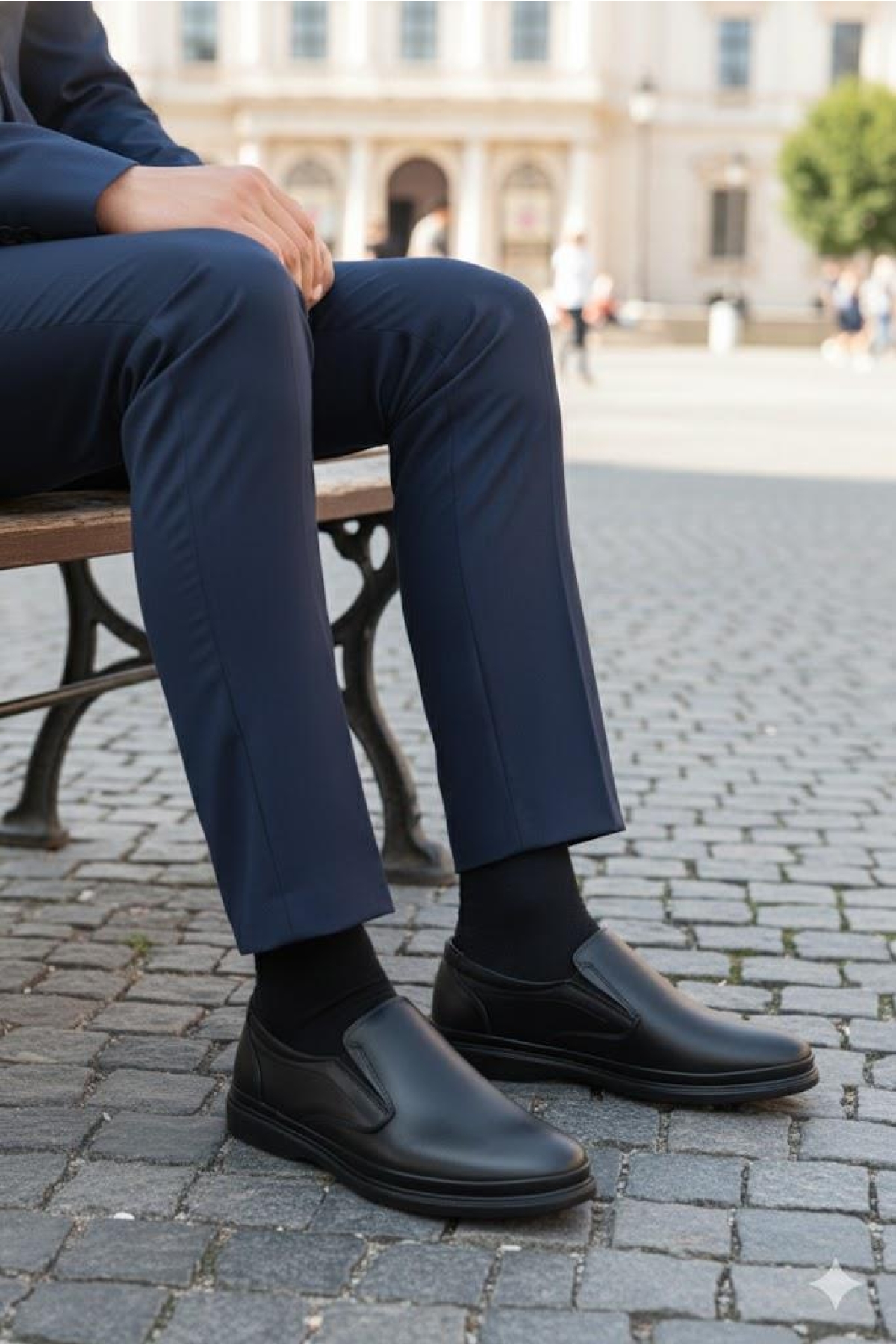 9111 Face Anatomik Topuk Destekli Yumuşak Hakiki Deri Erkek Ayakkabı - Görsel 8