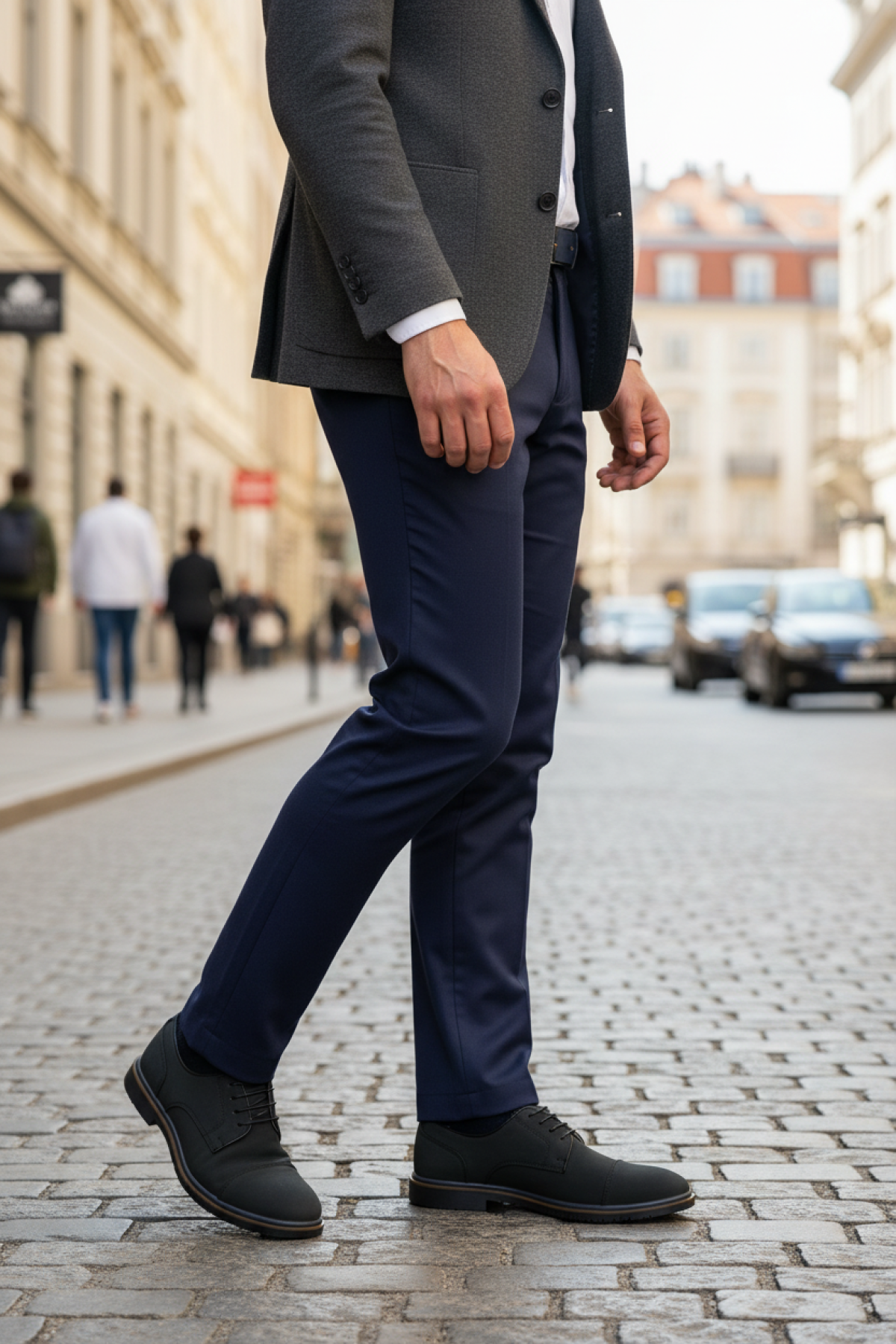 EDGAR -JJ 5PR Lacivert Erkek Klasik Ayakkabı - Görsel 3