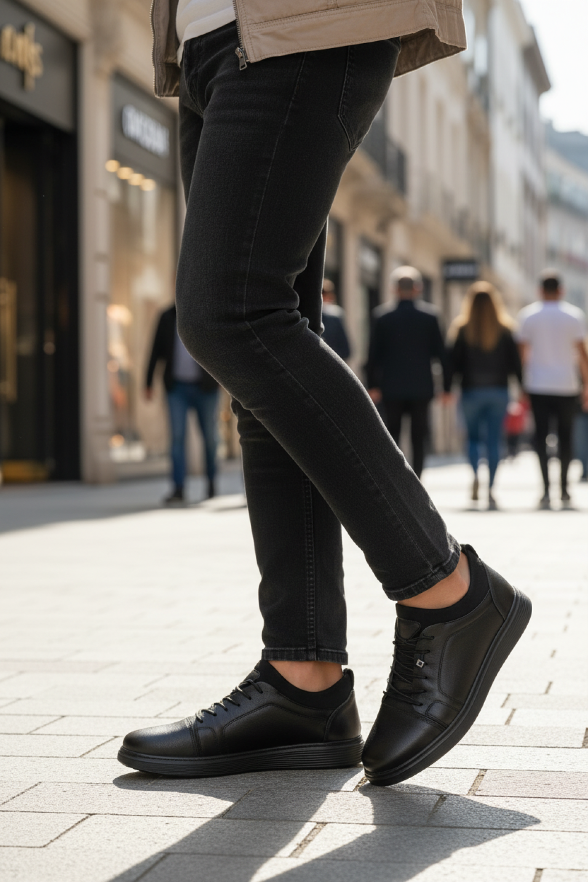 MILAS FLG 5PR Siyah Erkek Comfort Ayakkabı - Görsel 3