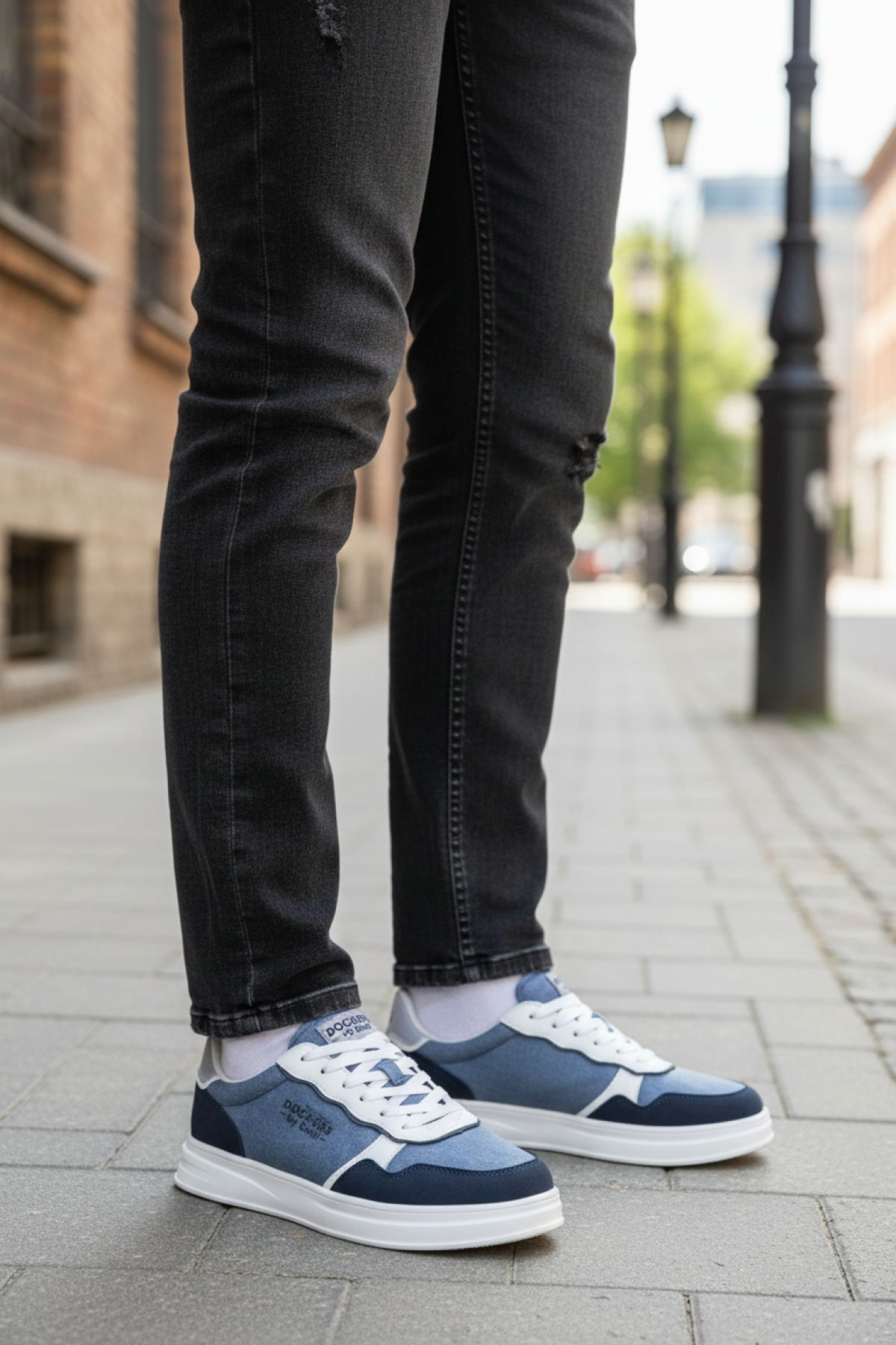 238636 5FX Mavi Erkek Sneaker - Görsel 3