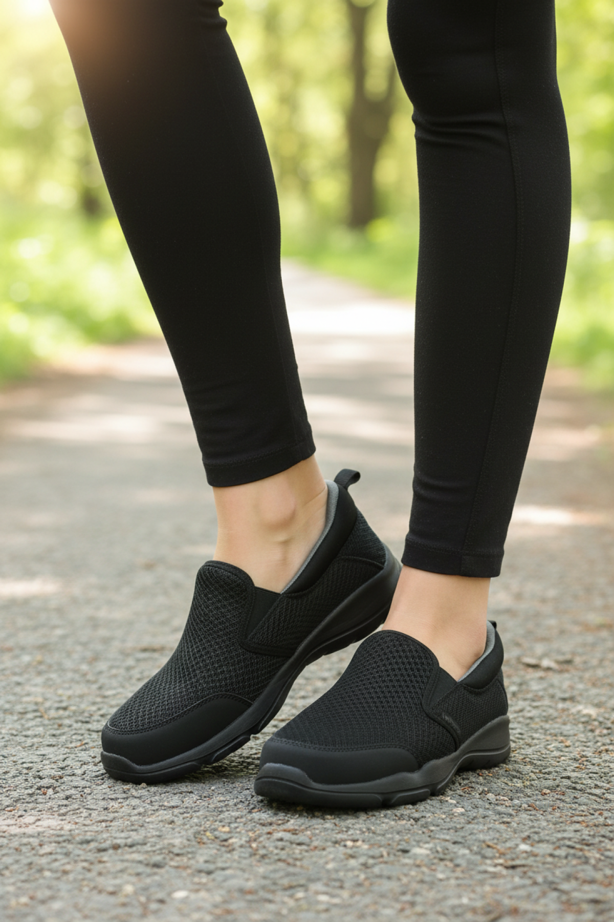 LIPONIS WMN 6FX Siyah Kadın Comfort Ayakkabı - Görsel 3