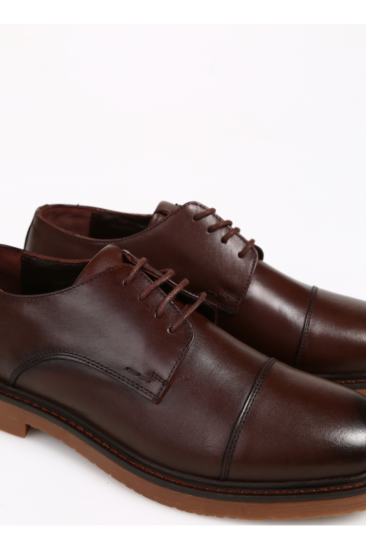 Fabrika Fabrika Kahverengi Erkek Deri Klasik Ayakkabı ARBAZ | Flo Kahverengi - 6. görsel