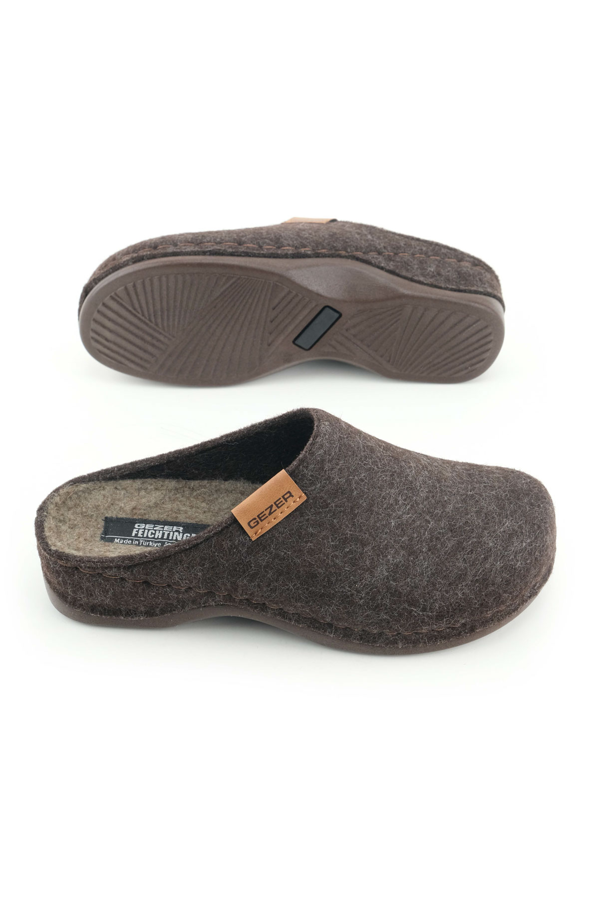 Feichtingen Kadın Kışlık Keçe Rahat Taban Ev Bahçe Terlik - Görsel 7