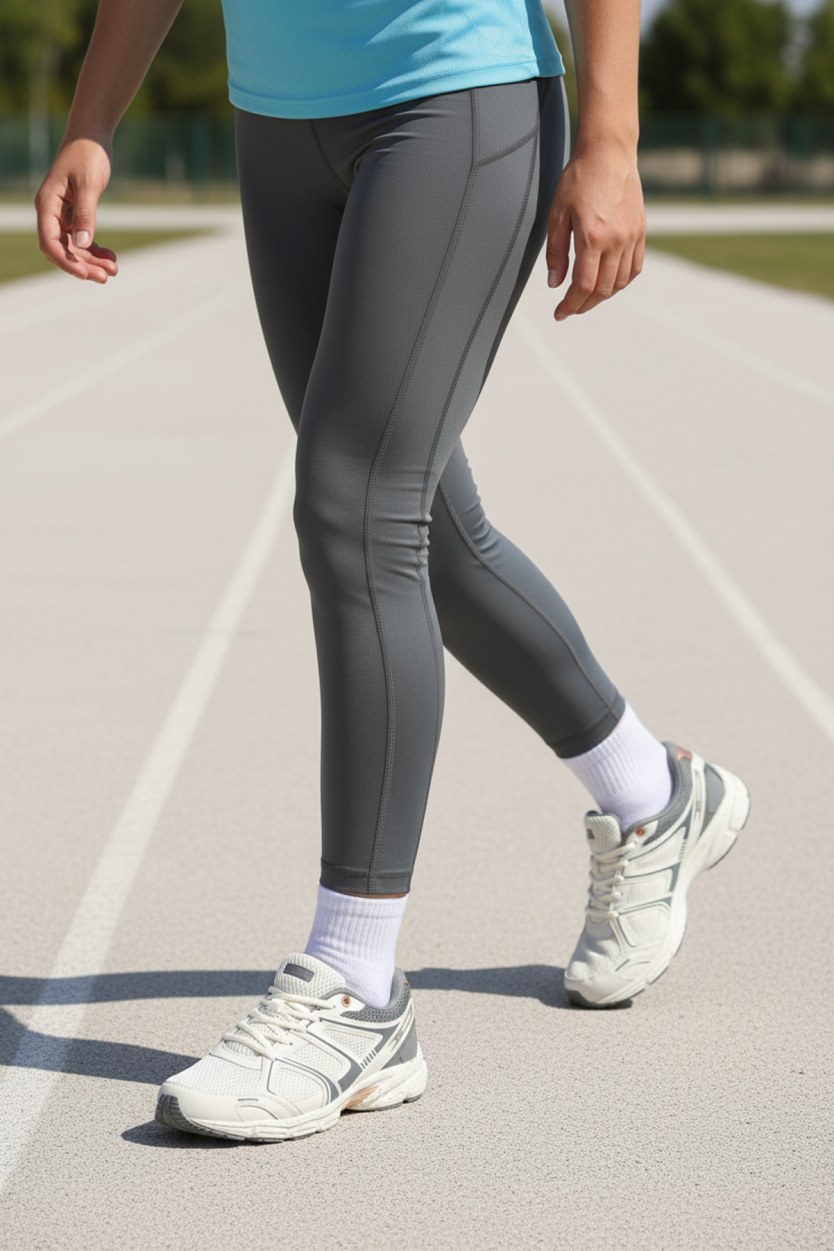 ARION TX W 6FX Ekru Kadın Koşu Ayakkabısı - Görsel 3