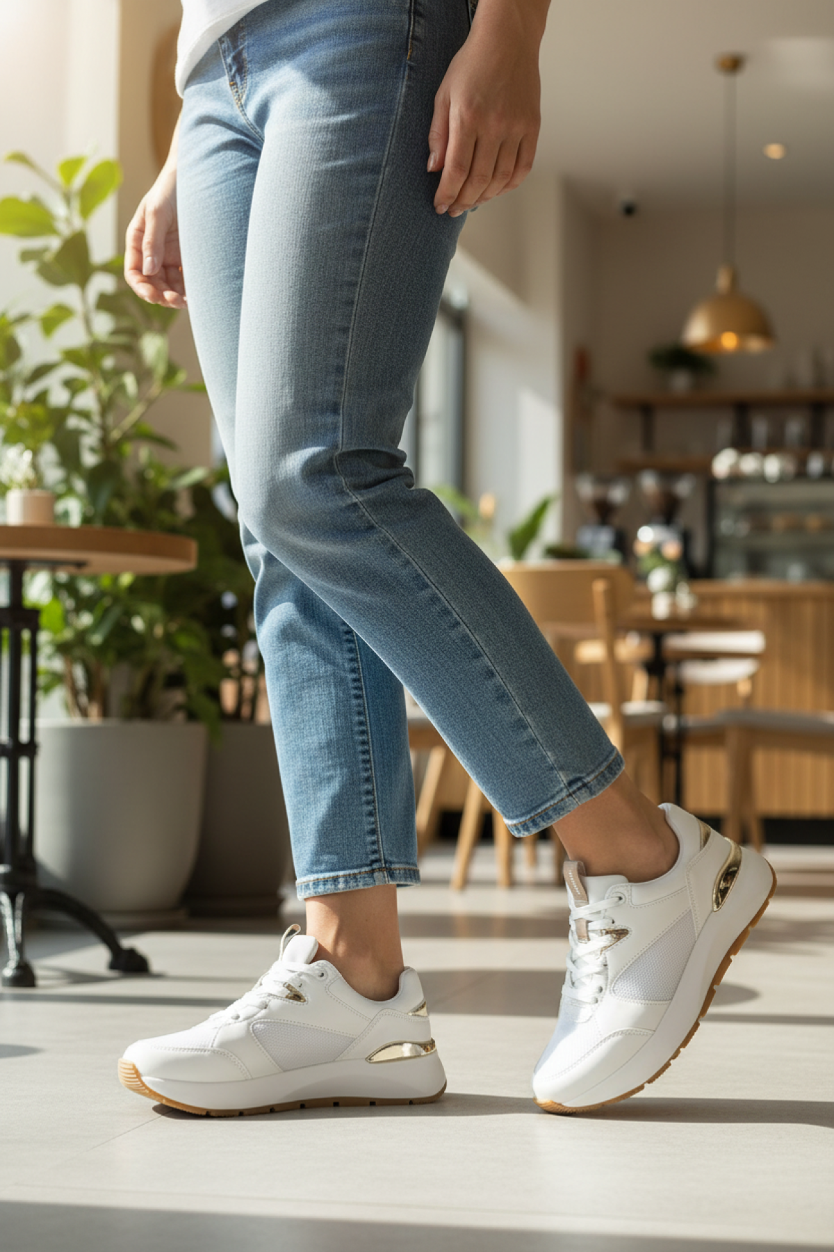 MANETT 5FX Beyaz Kadın Sneaker - Görsel 3