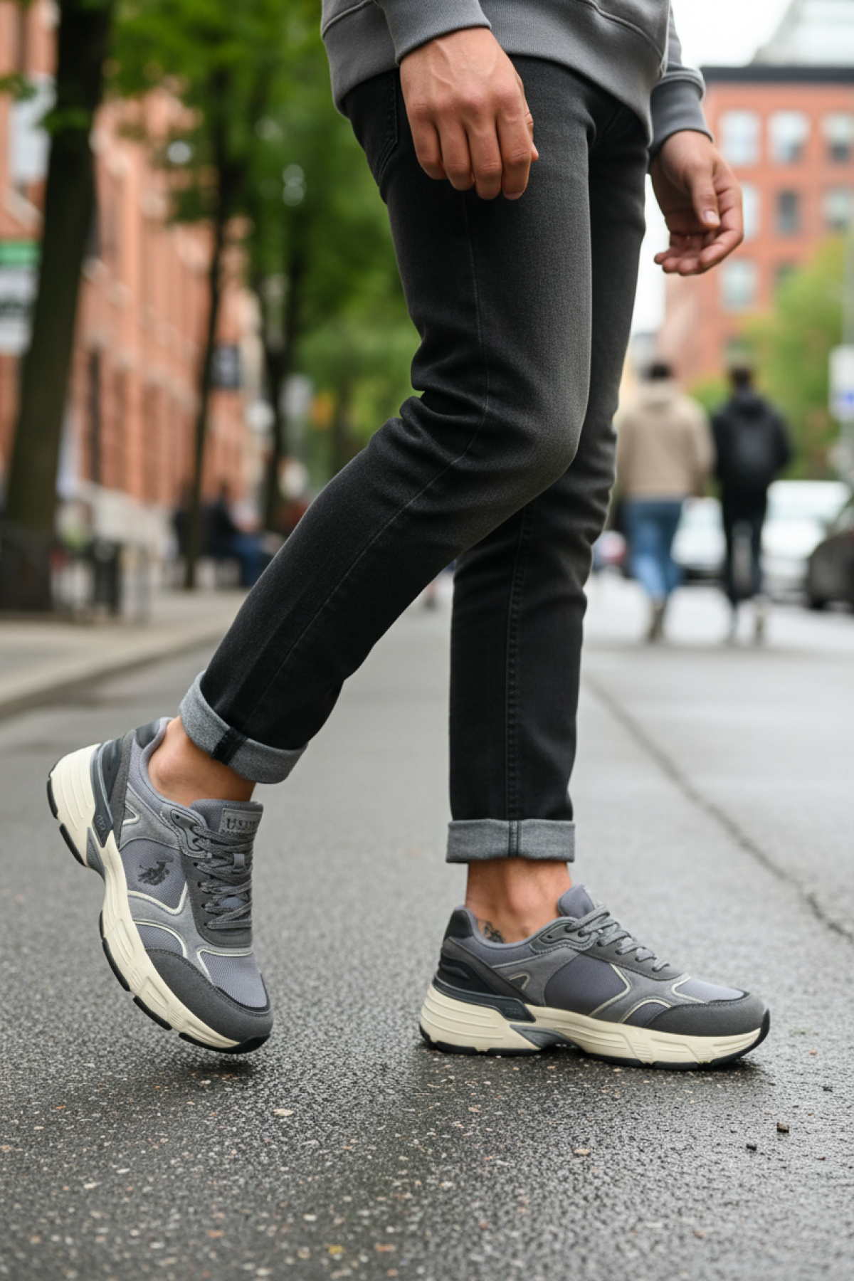 PALMY 5PR GRI Erkek Spor Ayakkabı - Görsel 3