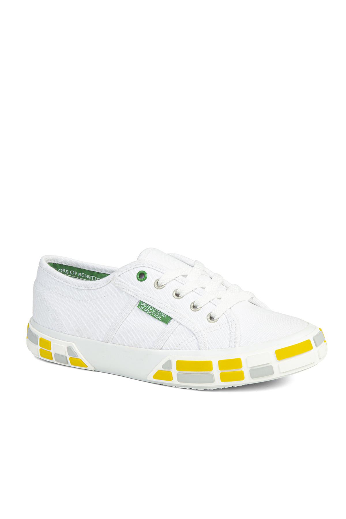 ® | BN-30691-3114 Beyaz Sarı - Kadın Spor Ayakkabı - Görsel 3