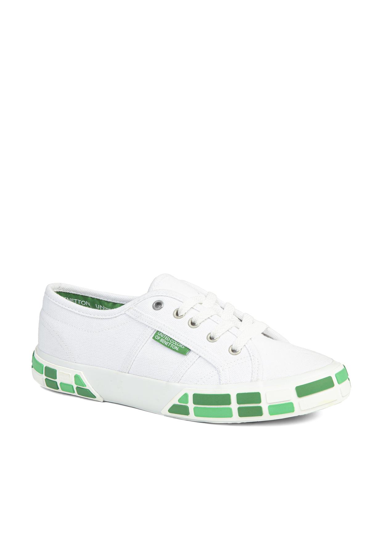 ® | BN-30691-3114 Beyaz Yeşil - Kadın Spor Ayakkabı - Görsel 3