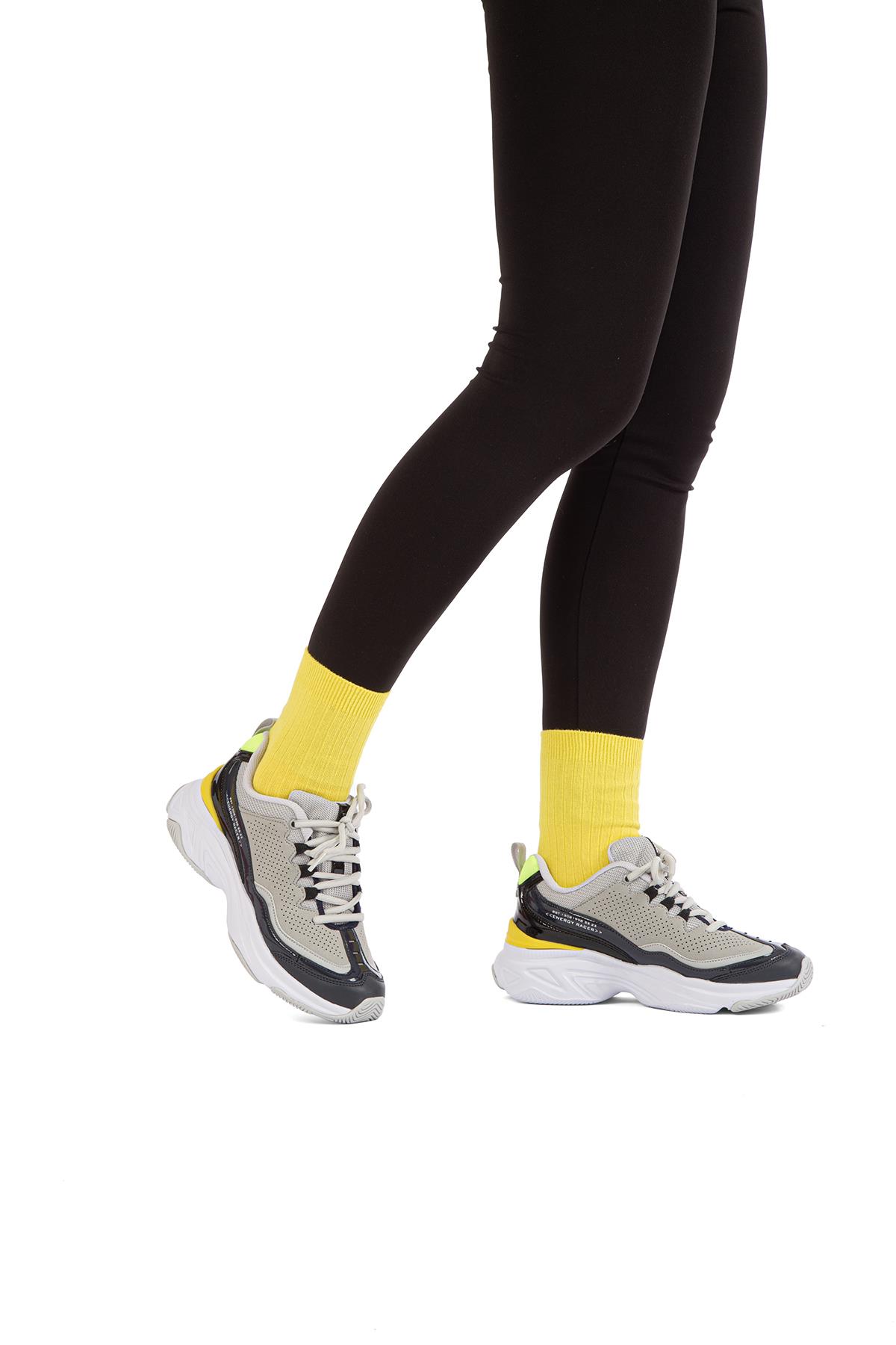 ® | PC-31310-3319 Gri Lacivert - Kadın Spor Ayakkabı - Görsel 9