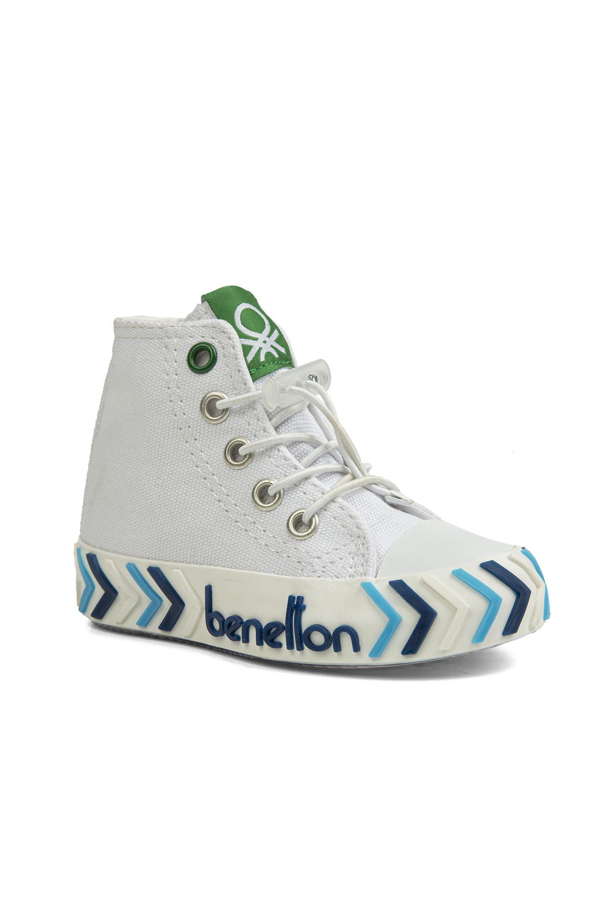 ® | BN-30644 - 3394 Beyaz Lacivert - Çocuk Spor Ayakkabı - Görsel 3