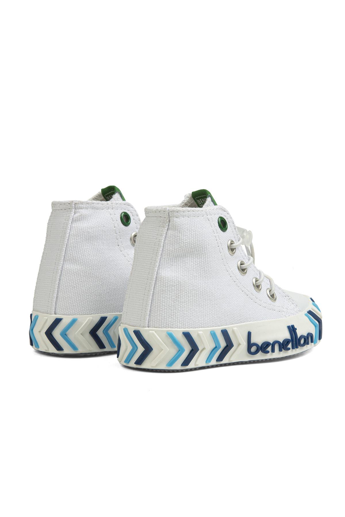 ® | BN-30644 - 3394 Beyaz Lacivert - Çocuk Spor Ayakkabı - Görsel 4