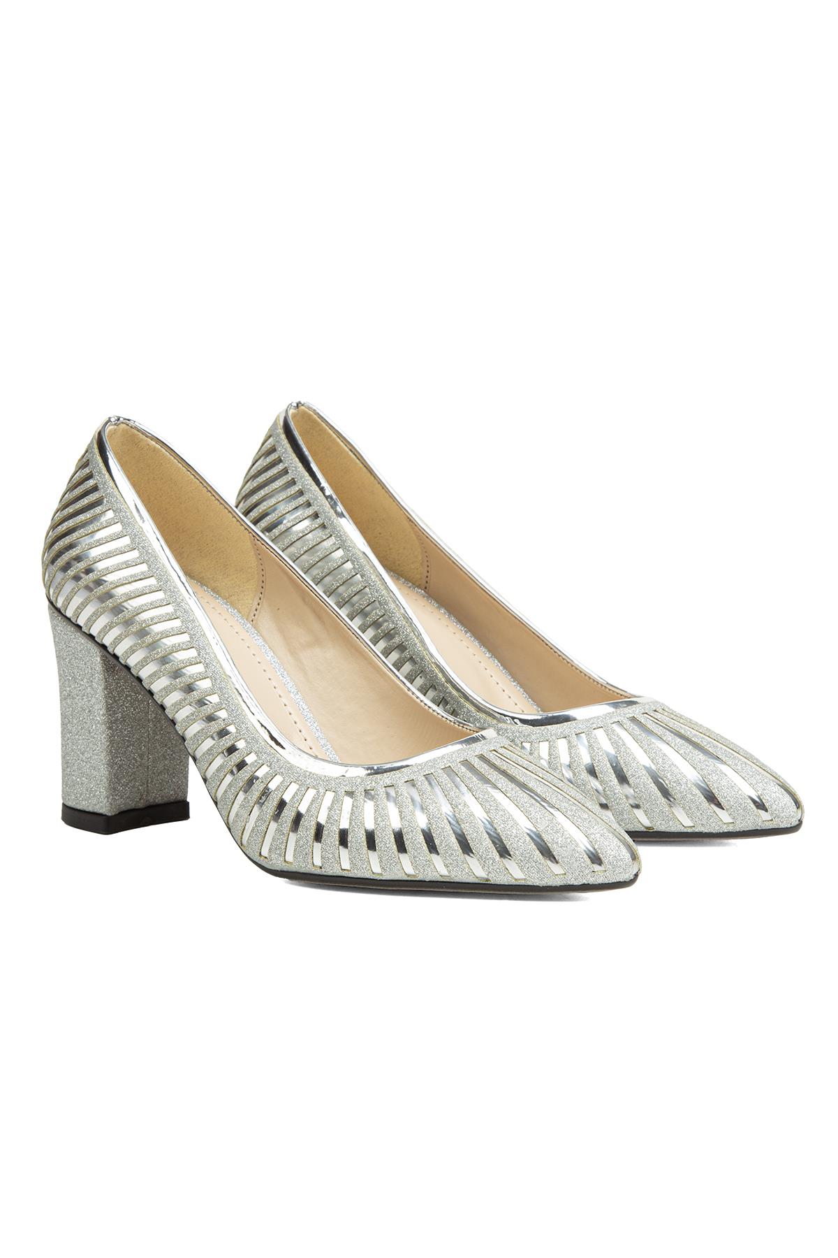 Pierre Cardin Gümüş Pierre Cardin Pc 3478 PC-52037-3478 Kadın Topuklu Ayakkabı