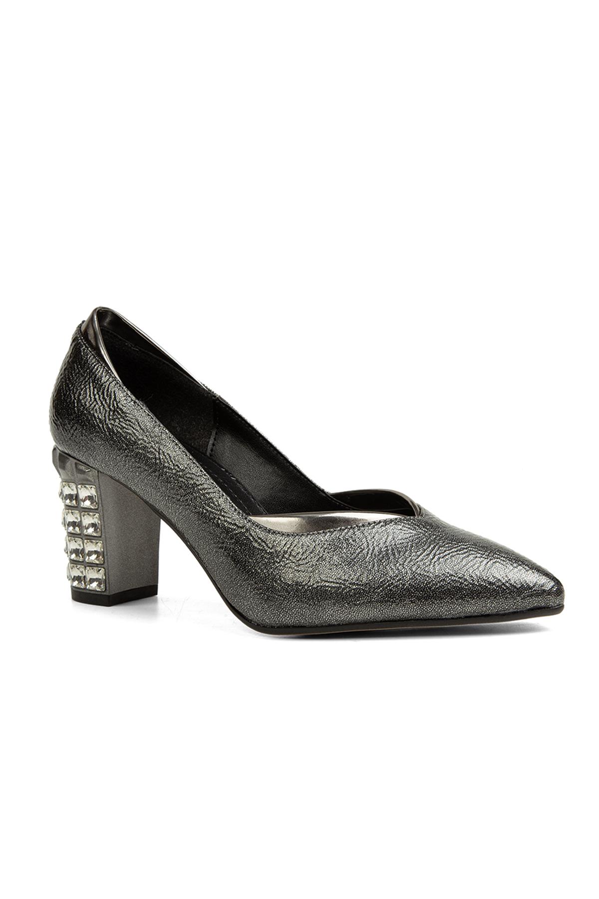 ® | PC-52229-3478 Platin Kırısık - Kadın Topuklu Ayakkabı - Görsel 3