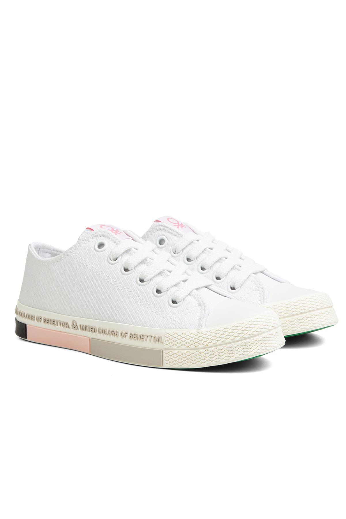 ® | BN-70017 - 3374 Beyaz Pudra - Kadın Spor Ayakkabı - Görsel 3