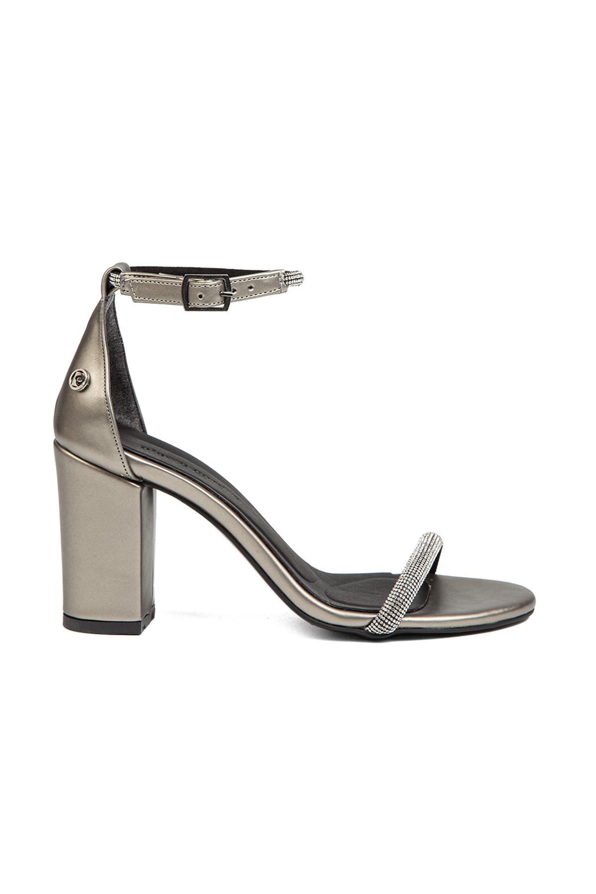 ® | PC-52205-3951 Platin - Kadın Topuklu Ayakkabı - Görsel 2