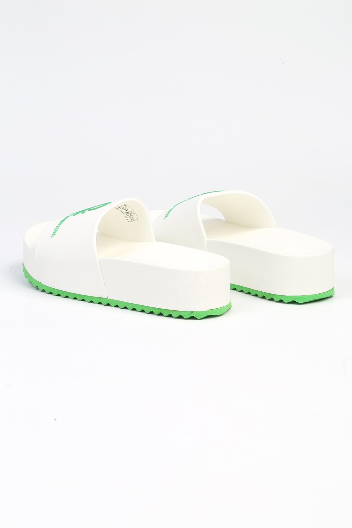 ® |BN-1211- 3489 Beyaz - Kadın terlik - Görsel 9