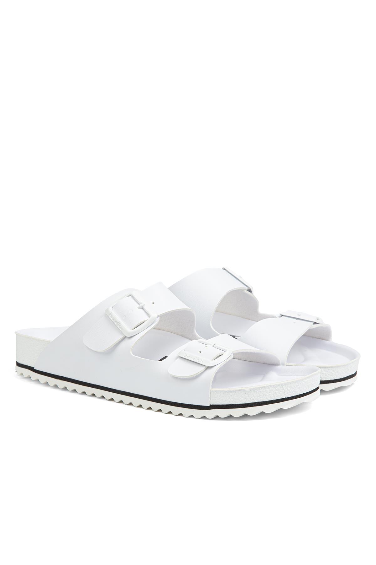 ® | BN-1322 - 3489 Beyaz - Erkek Terlik - Görsel 3