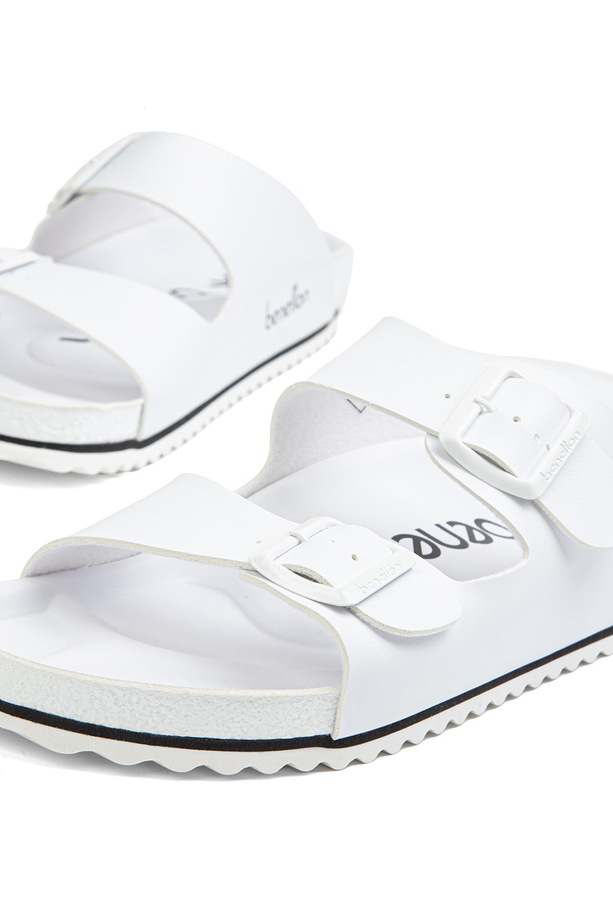 ® | BN-1322 - 3489 Beyaz - Erkek Terlik - Görsel 5