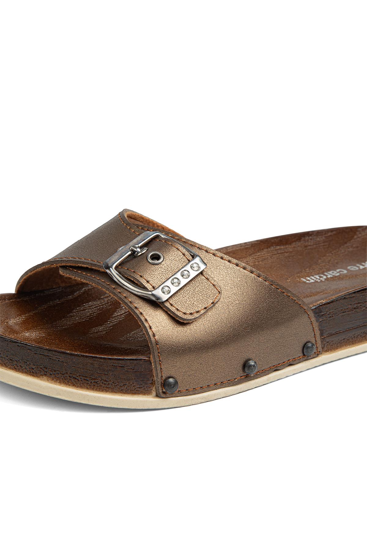 Piere Cardin® | PC-7026-Bronz - Kadın Terlik - Görsel 5