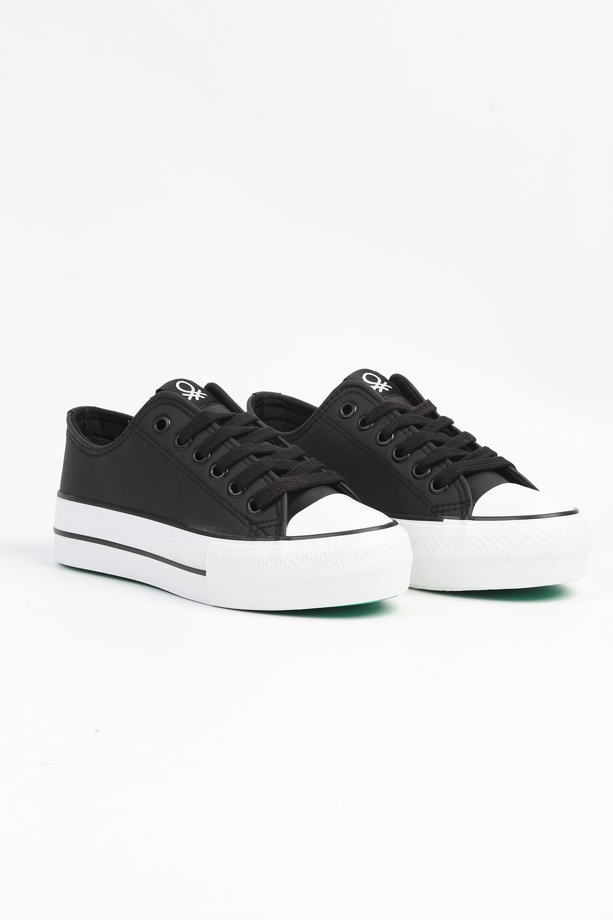 Benetton ® | BN-31122 - 3114 Siyah - Kadın Spor Ayakkabı - Görsel 3